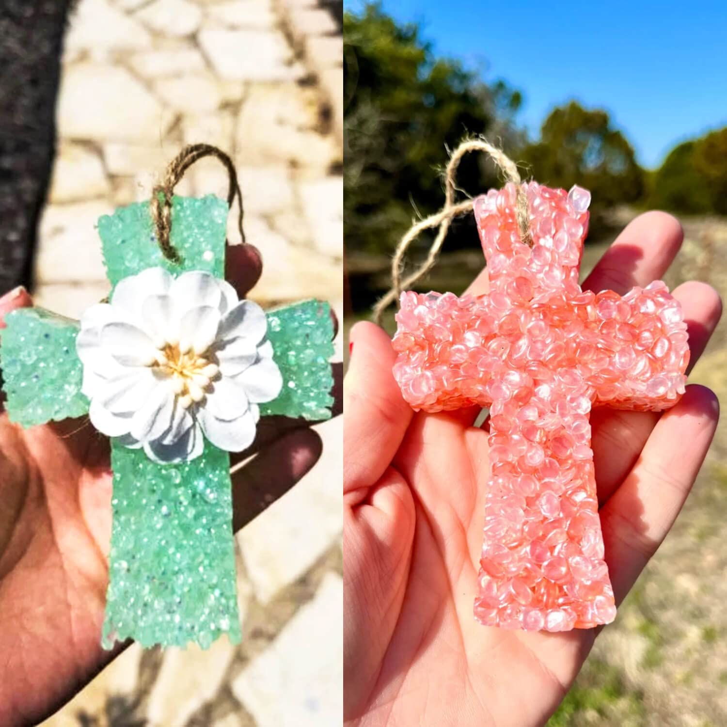 Premium Cross-Shaped Silicone Molds for DIY Car Fresheners, Candles, Soap & Epoxy Resin - Home, Office & Car Air Freshener Craft Supplies - Perfect for DIY Gifts, Aromatherapy & Vehicle Decor