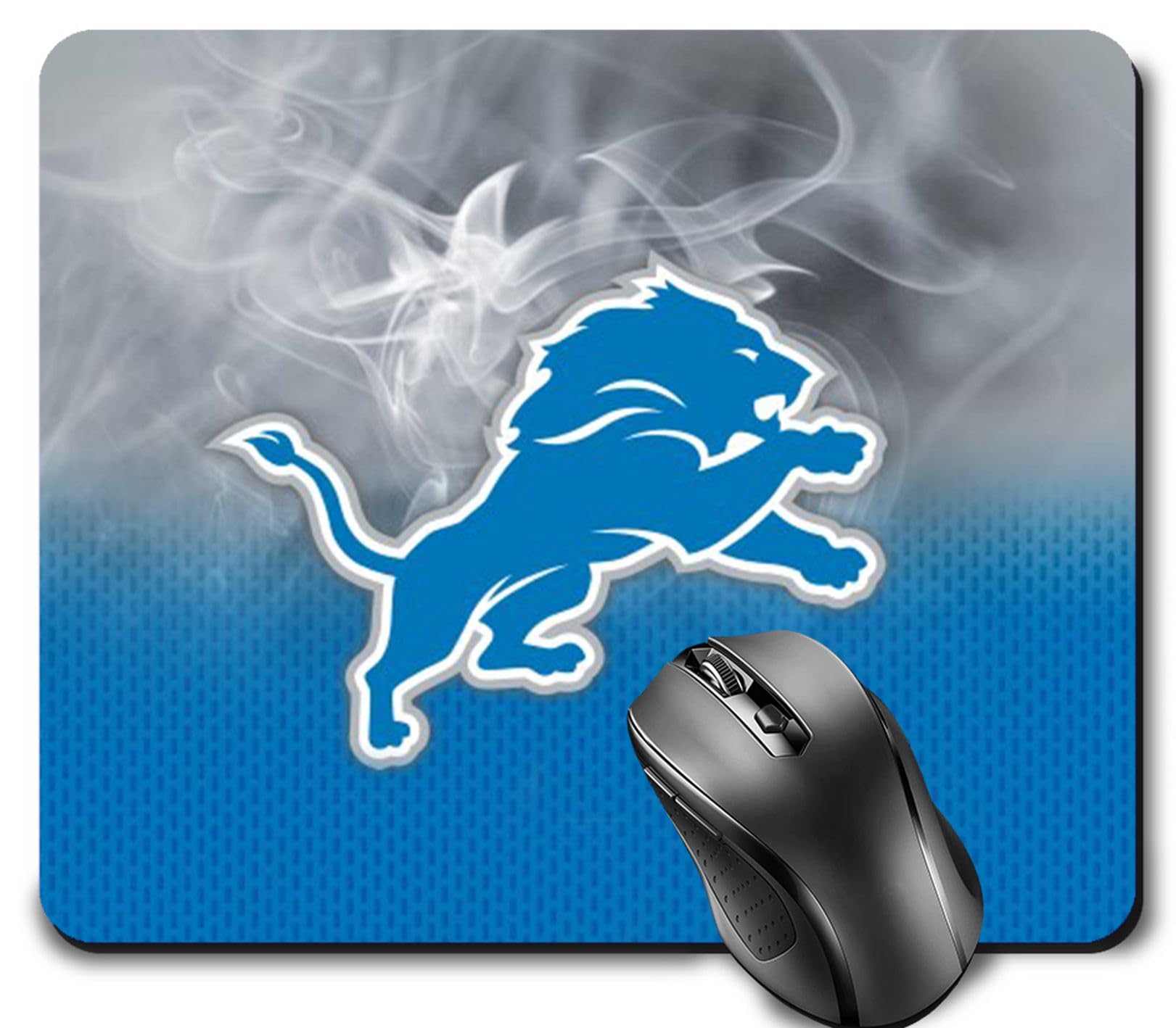 Football Themed Gaming Mouse Pad - Non-Slip Rubber Base, Blue Square Design for PC & Laptop - Perfect for Gamers, Office Work & Sports Enthusiasts
