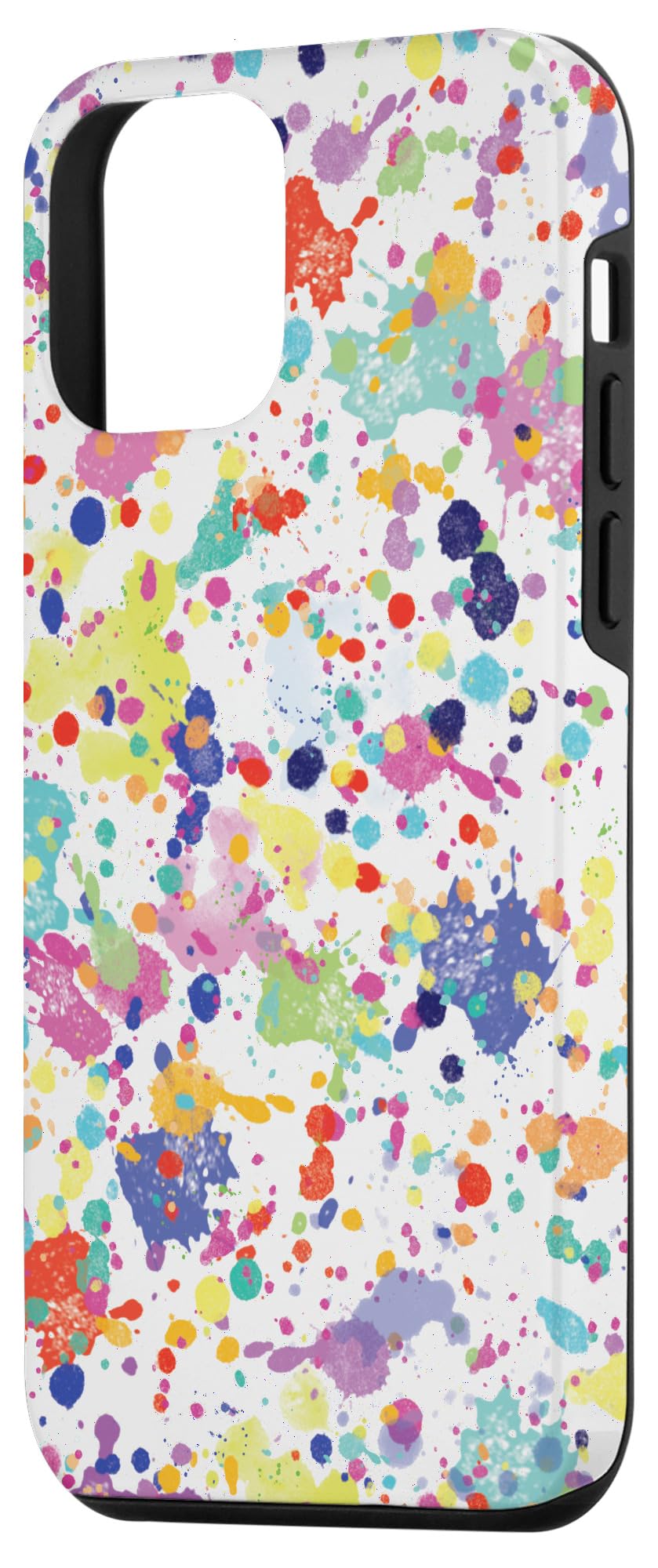 Colorful iPhone 12 Mini Case with Paint Splatter Design - Artistic Protection for Messy Painters | Perfect for Artists, Students & Creative Professionals