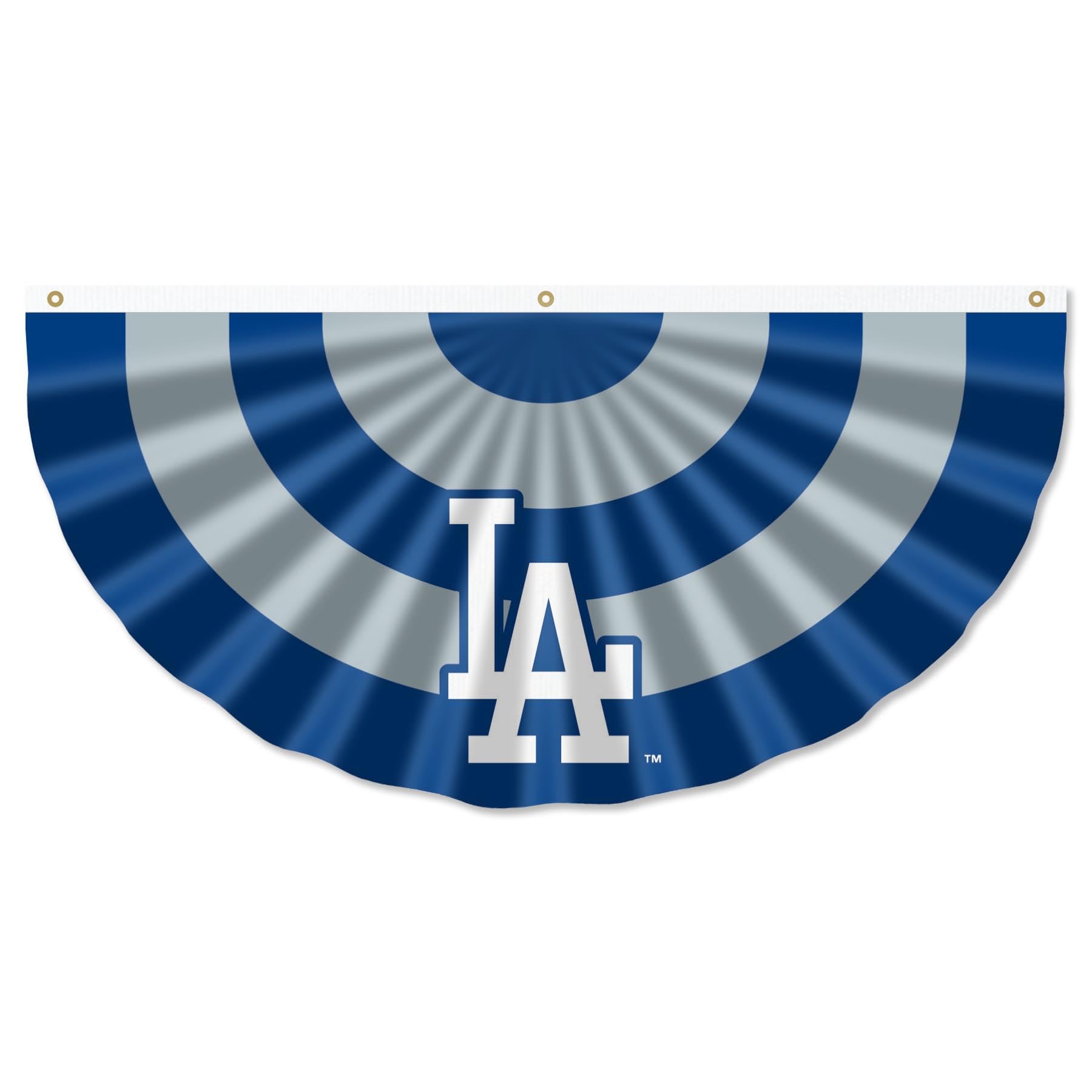 WinCraft Los Angeles Dodgers Bunting Pleated Fan Banners - MLB Team Decor for Baseball Games, Parties & Home Decor