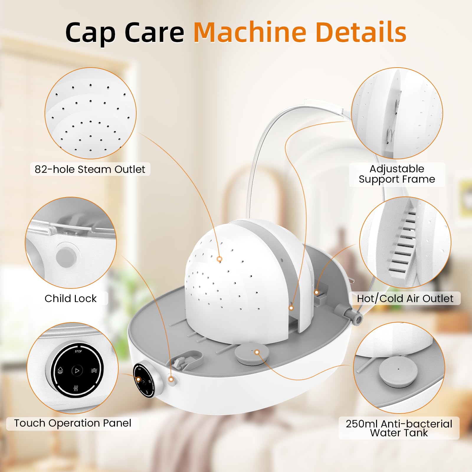 Arien Automatic Hat Shaper & Cleaner Machine - Steam Cleaning, Ironing & Drying for Baseball Caps, Bucket Hats - Restores Misshapen Hats - Perfect for Home, Travel & Hat Care Businesses