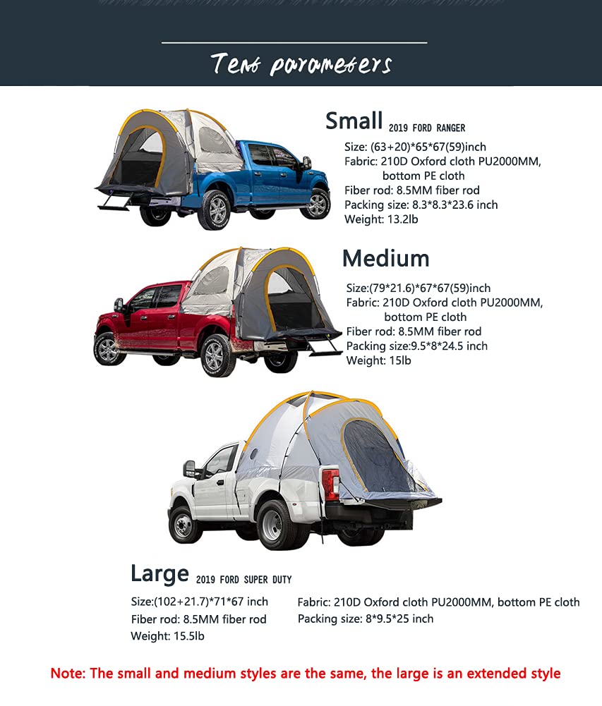 Best Car Tent for Camping & Fishing - Universal Pickup Truck Tent for Outdoor Adventures - Fits Most Truck Models - Perfect for Road Trips, Beach Camping & Off-Road Getaways
