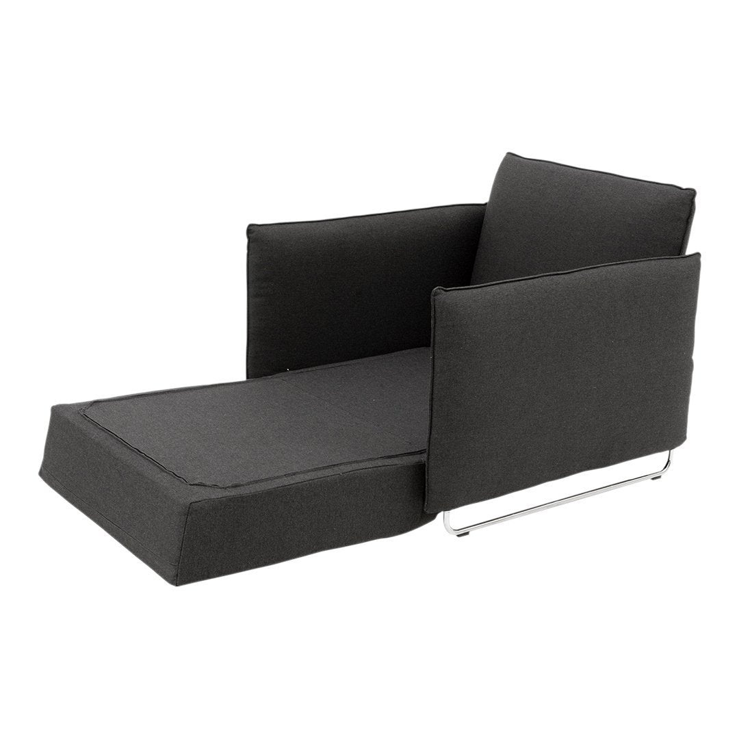 Modern Cord Chair with Convertible Single Bed Design - Perfect for Small Spaces, Guest Rooms & Cozy Reading Nooks