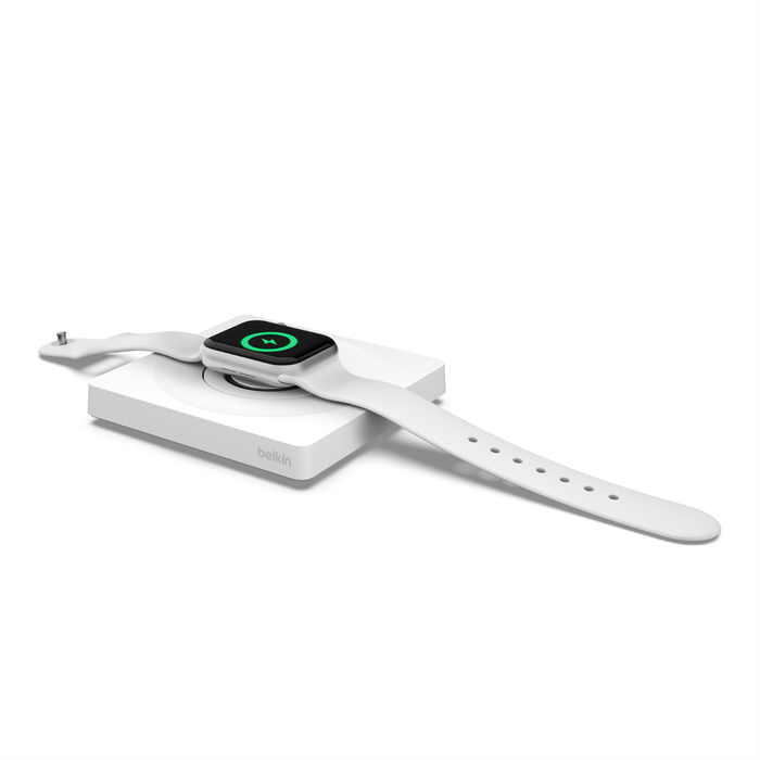 Belkin Fast Portable Charger for Apple Watch - White | Perfect for Travel, Work & Home Charging