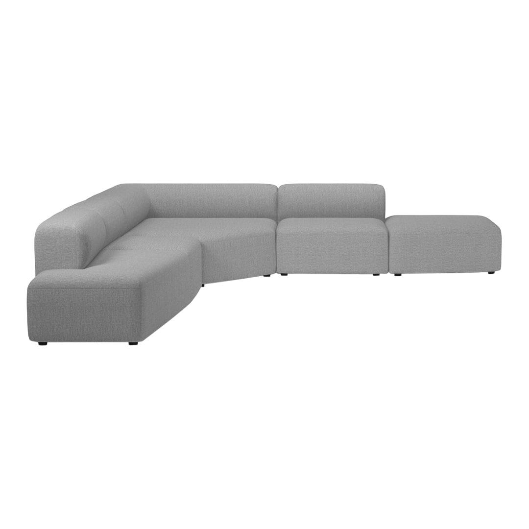 Modern L-Shaped Angle Corner Sofa with Open End & Chaise Lounge - Perfect for Small Spaces, Living Room, Apartment & Home Theater Seating