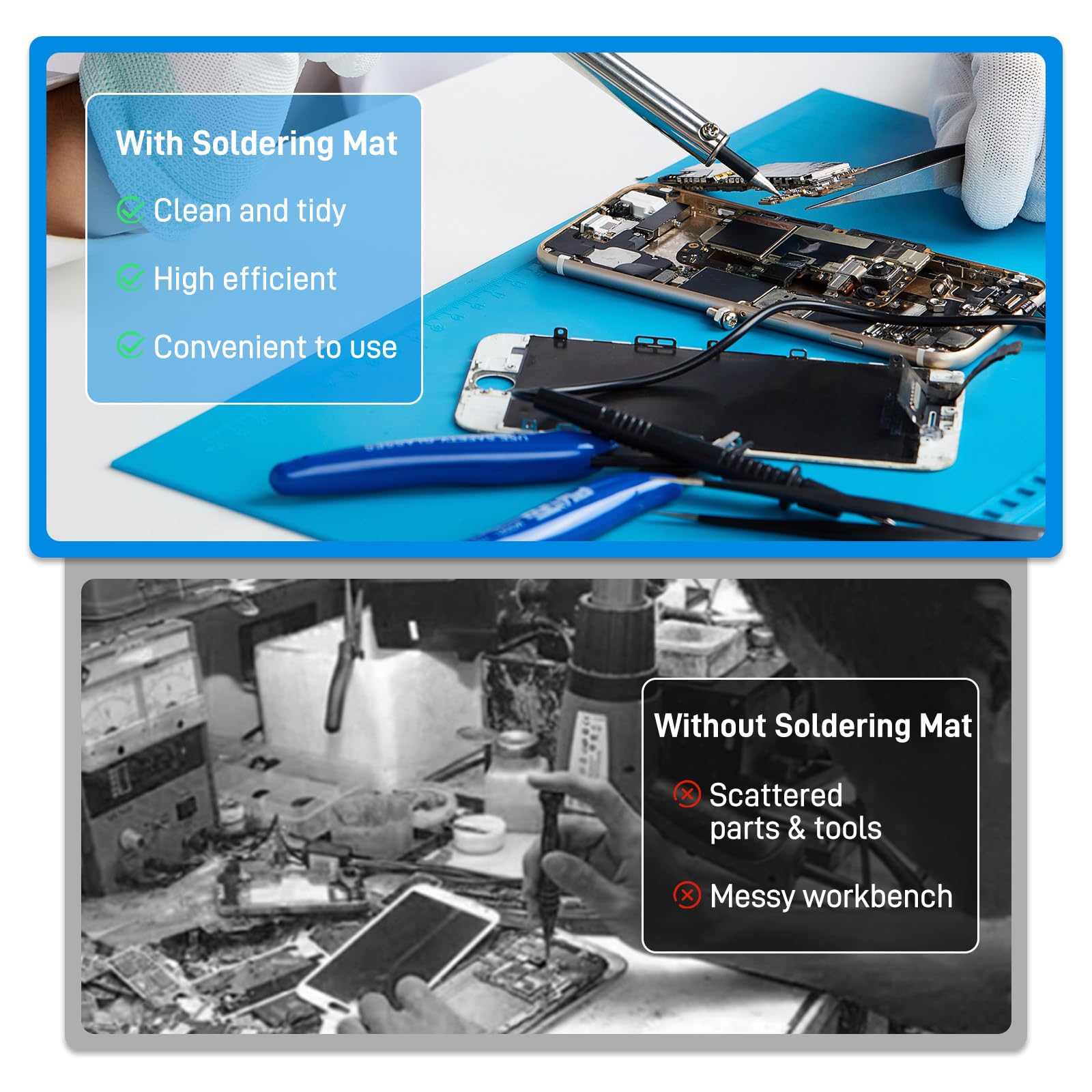 Premium Large Silicone Soldering Mat - 11.8