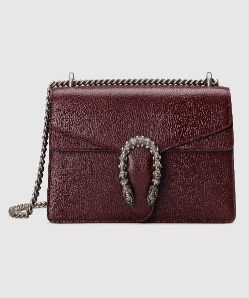 Gucci Dionysus Small Shoulder Bag - Burgundy Leather Crossbody Purse for Women | Fashion Luxury Handbag for Party, Date Night & Everyday Use