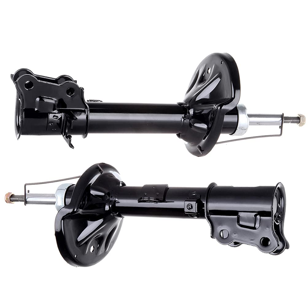 2x AUTOMUTO Rear Shock Absorbers for 2000-2006 Hyundai Elantra - Replacement Auto Struts 333501 333500 - Smooth Ride & Enhanced Stability for City Driving & Road Trips
