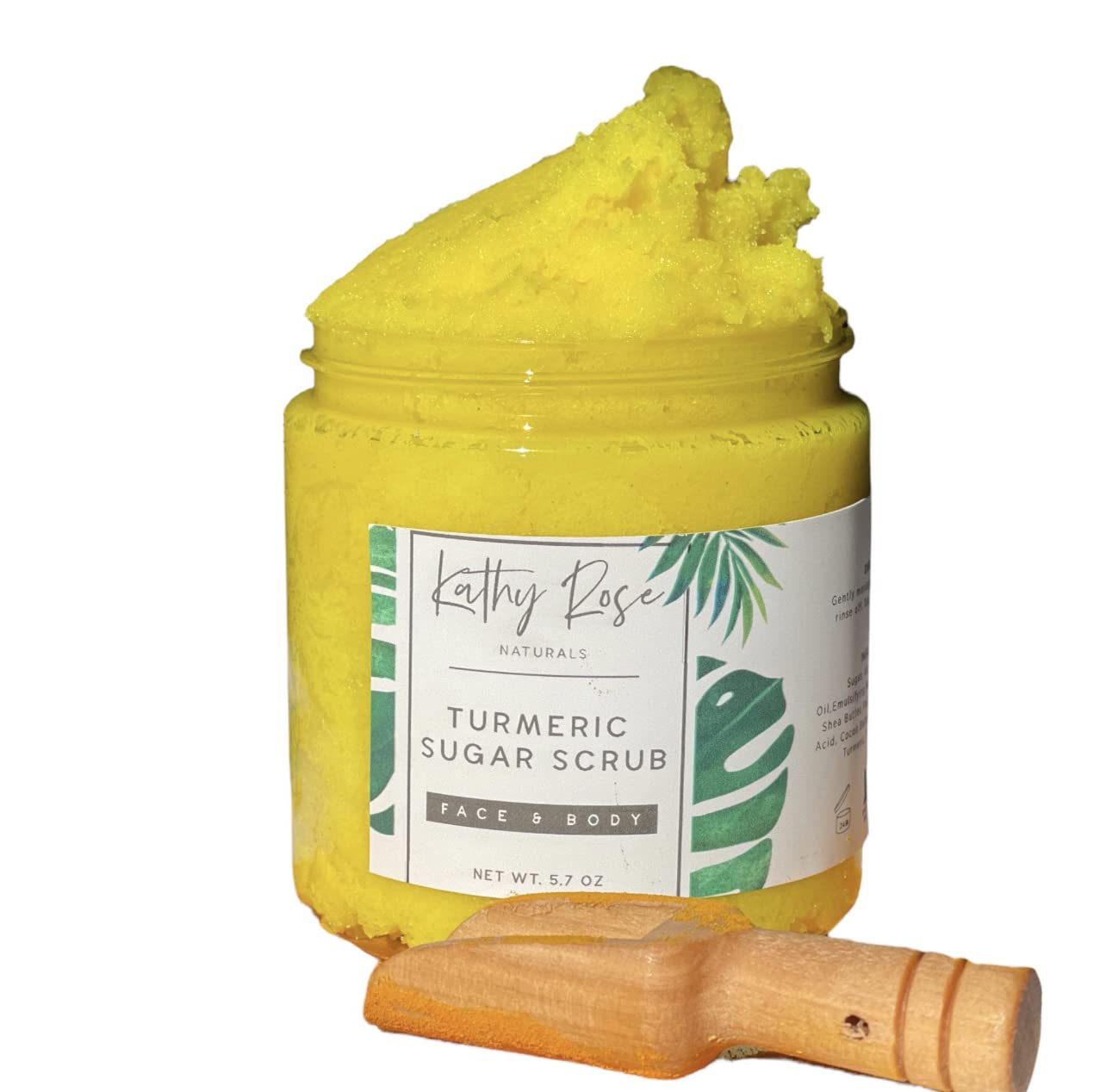 Turmeric Brightening Body Scrub - Natural Exfoliating Face & Body Scrub for Even Skin Tone | Gentle Dry Skin Care with Turmeric Extract | Perfect for Spa Day & At-Home Skincare Routine
