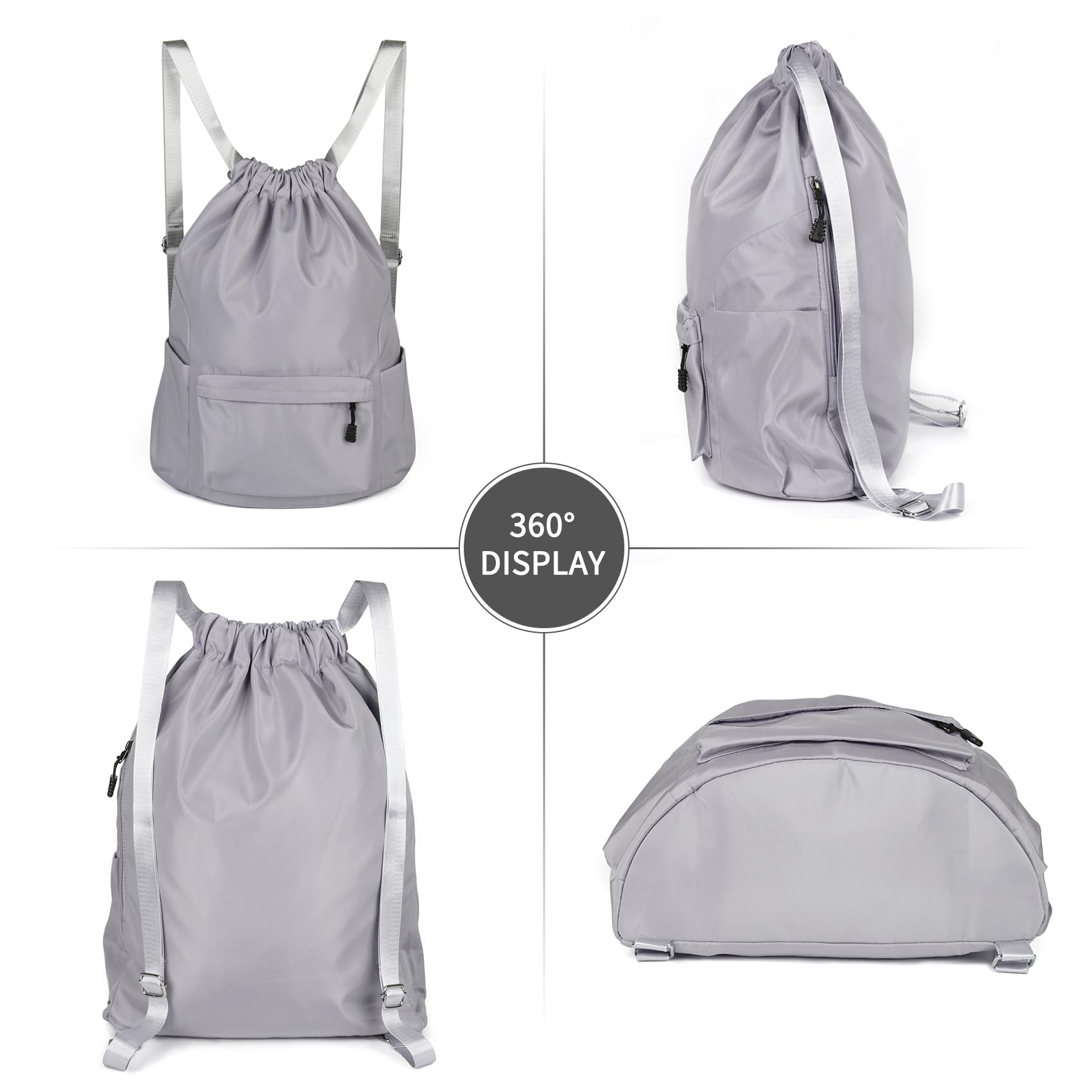 Waterproof Drawstring Backpack - Gym & Swim Bag for Men & Women | Sports & Travel