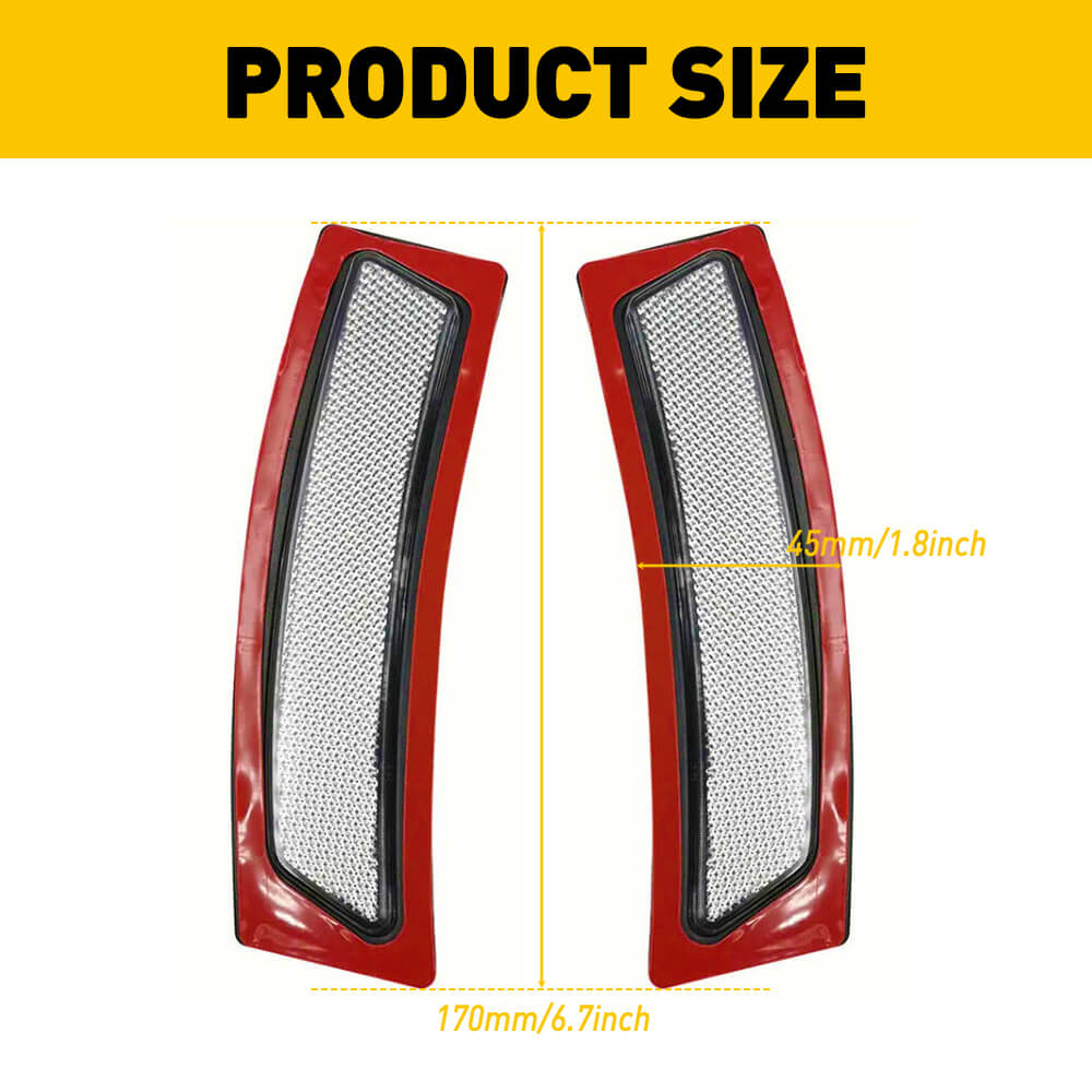 Clear Front Bumper Reflector Side Marker Lights for 2012-2015 BMW F30 F31 Series - Enhance Visibility & Style for Night Driving & Custom Car Mods