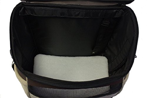 EVA Pet Travel Backpack for Small Dogs & Cats - Lightweight Airline Approved Carrier with Ventilation (2160-Black-S) - Perfect for Air Travel, Hiking & Outdoor Adventures