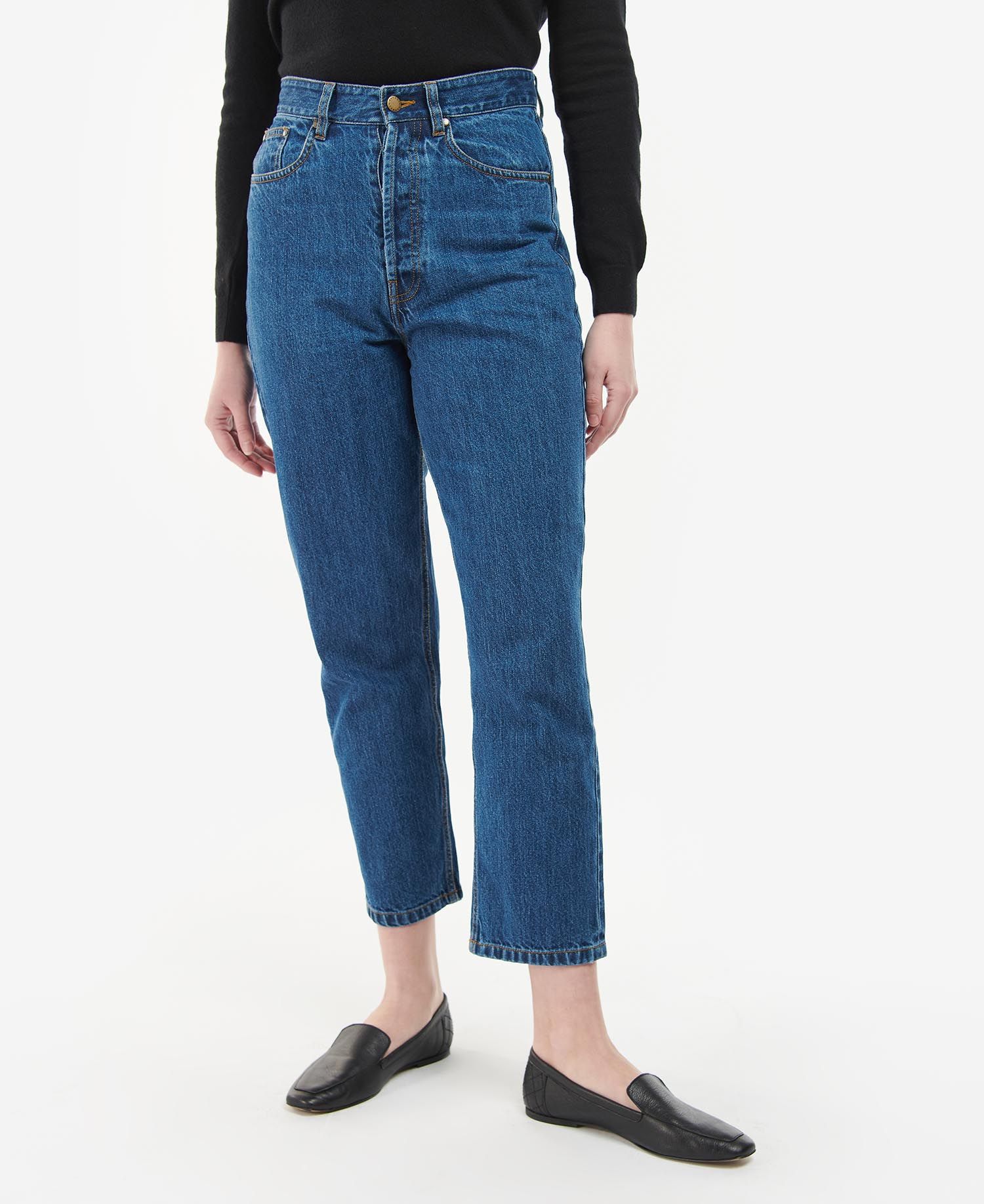 BARBOUR Moorland High Rise Jeans for Women - Classic Blue Denim Pants, Comfortable & Stylish (Perfect for Casual Outfits, Workwear & Outdoor Activities)
