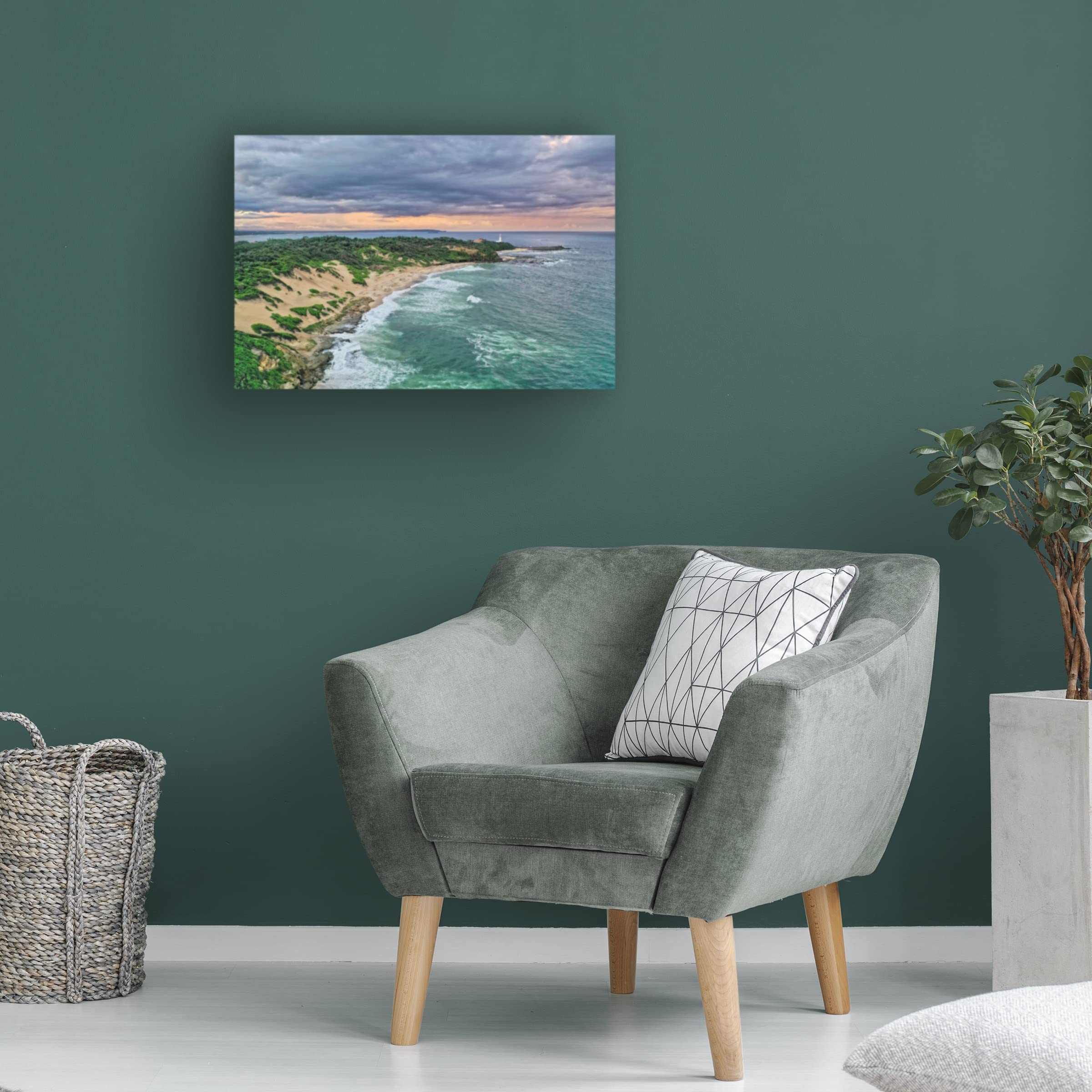 Trademark Fine Art 'Beach Story' Canvas Wall Art by Beata Czyzowska Young - Coastal Decor for Living Room, Bedroom & Office