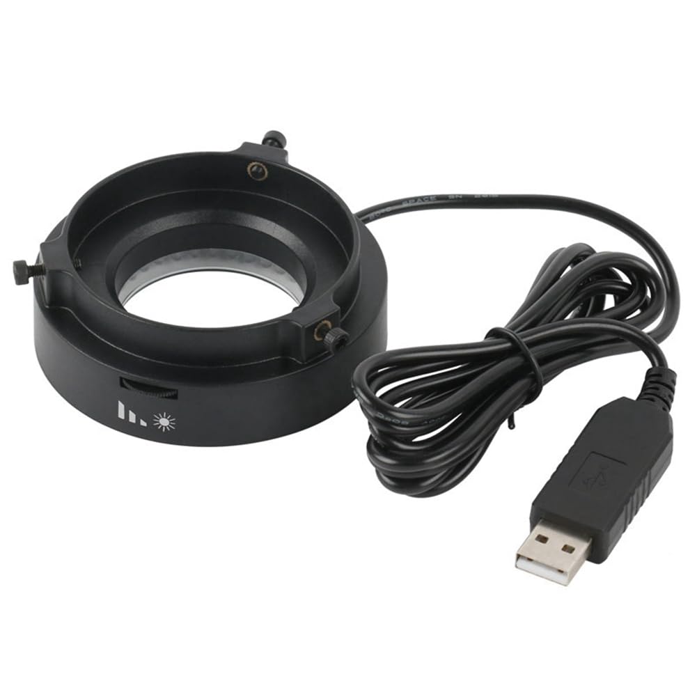 LED Ring Light for Microscope - Adjustable Illuminator Lamp with Easy Installation for Industrial Microscopes & Camera Use | Perfect for Lab Research, PCB Inspection & Biological Observation