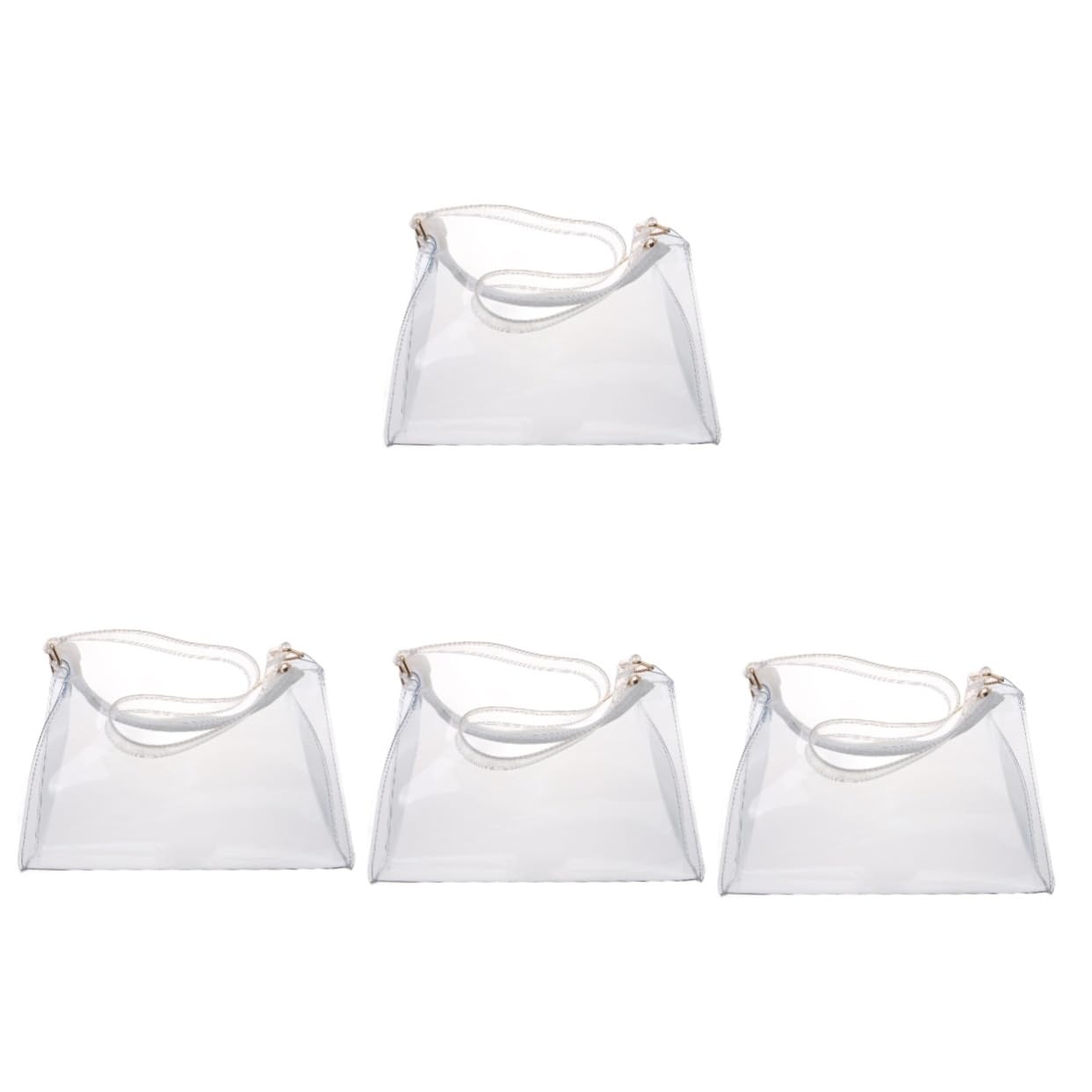 BESPORTBLE Clear Transparent Shoulder Bag for Women - PVC Stadium Approved Concert Purse & Wallet - Perfect for Concerts, Festivals, Travel and Security Checkpoints
