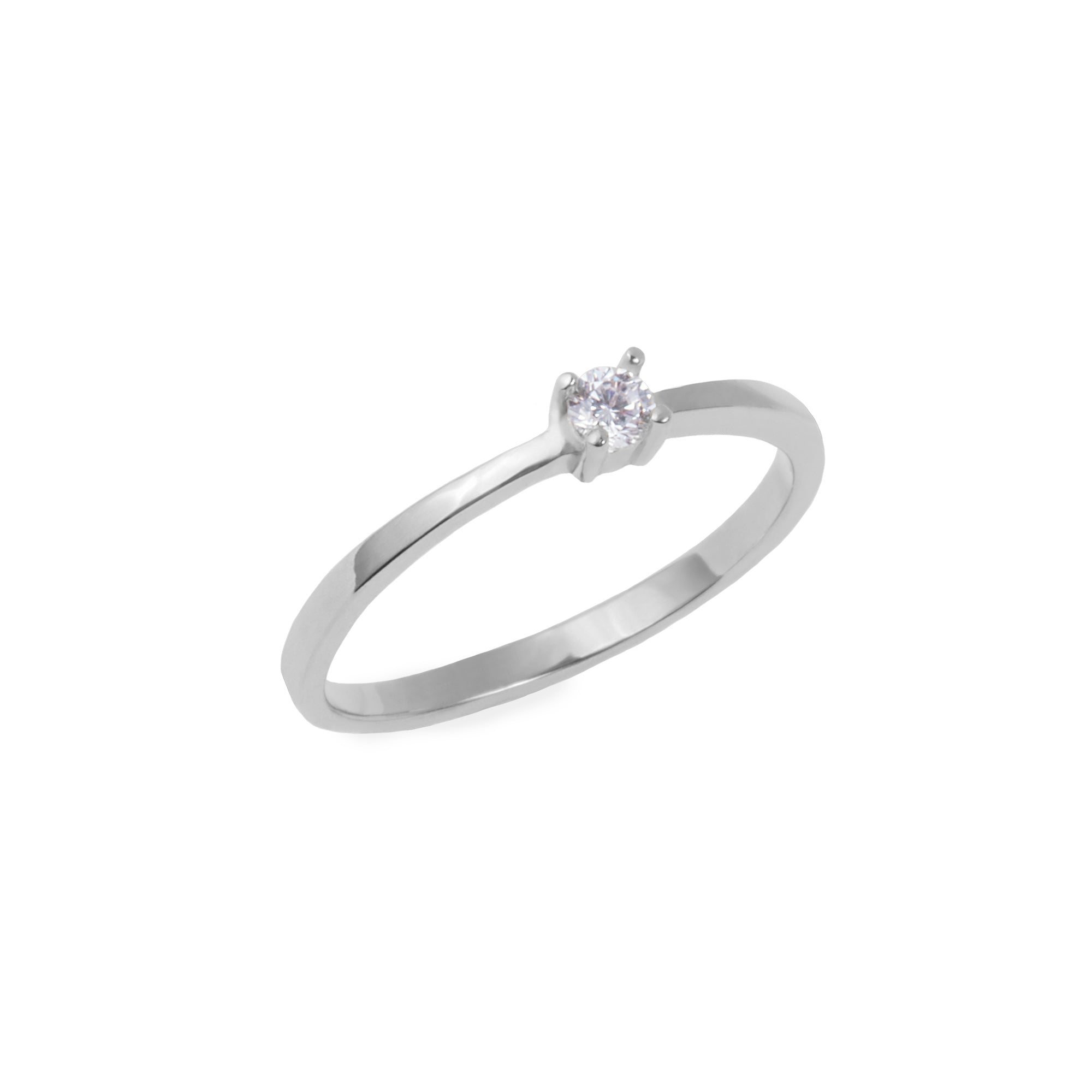 Stainless Steel Engagement Ring with CZ Stone - Elegant & Durable Wedding Band for Women, Perfect for Proposals, Anniversaries, and Special Occasions