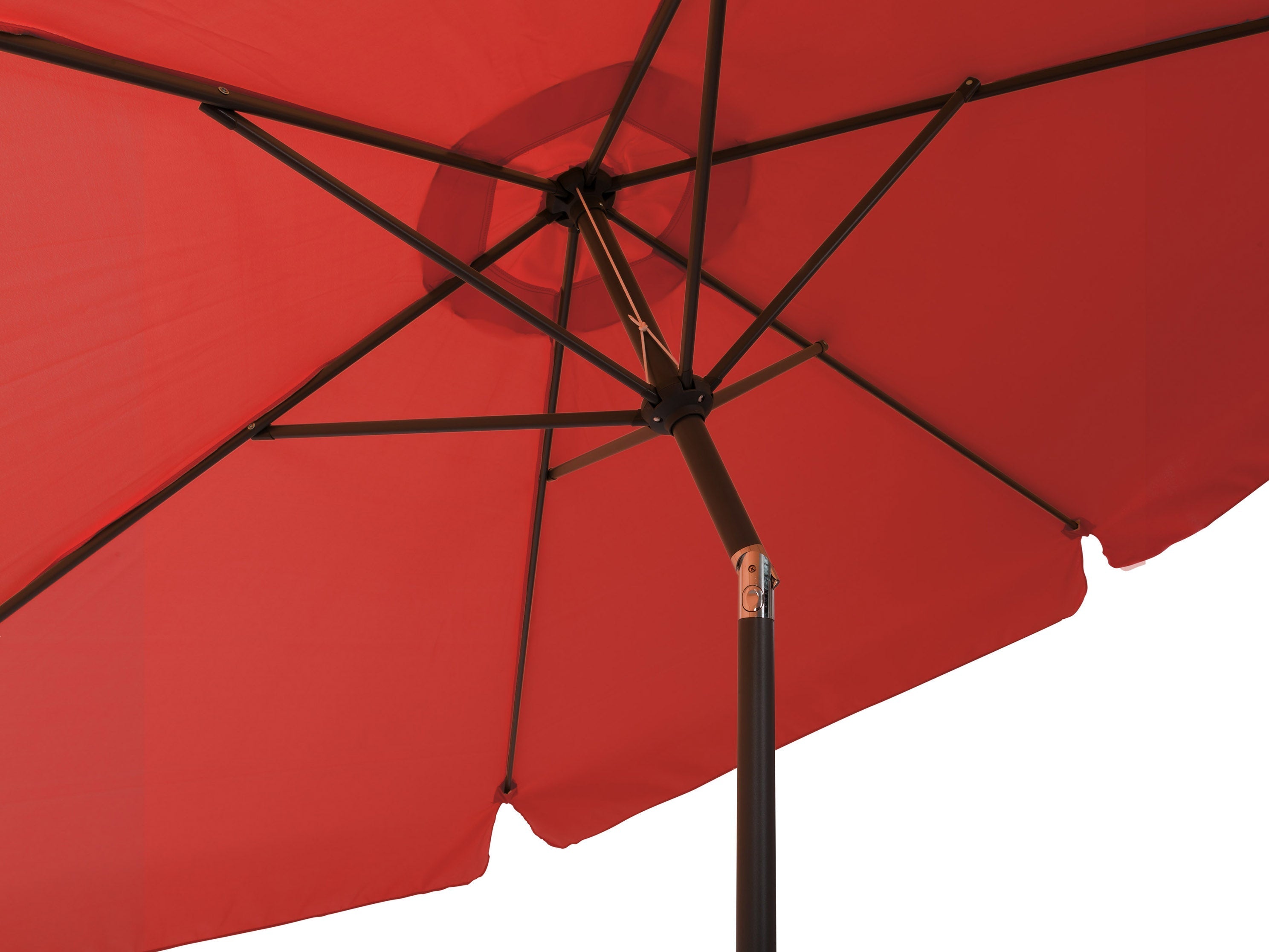 10ft Round Crimson Red Patio Umbrella - Outdoor Sun Shade for Pool, Garden, and Backyard Relaxation