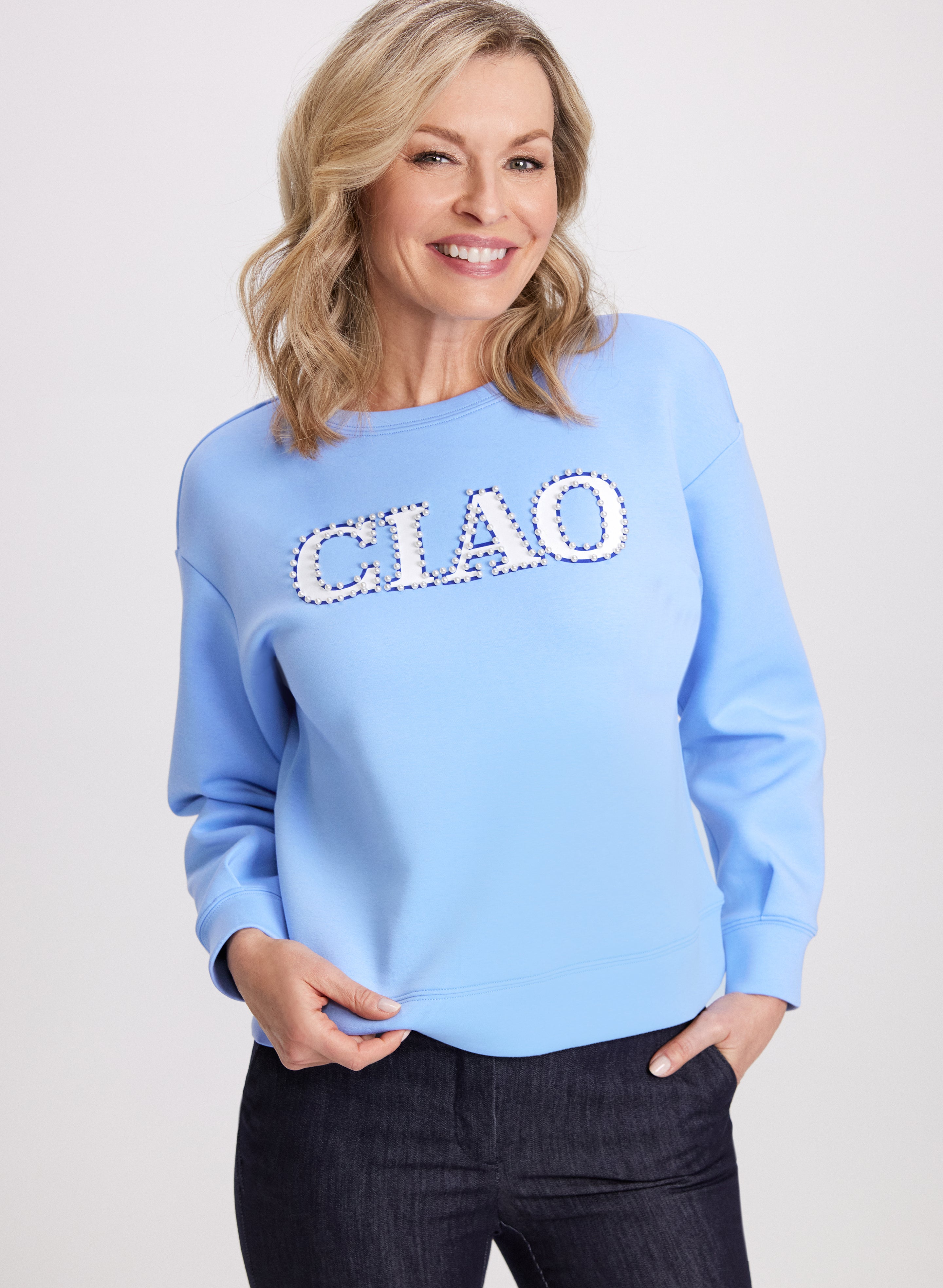 Ciao Long Sleeve Women's Tops - Casual Loose Fit Blouse for Everyday Wear | Perfect for Work, Dating & Fall Layering