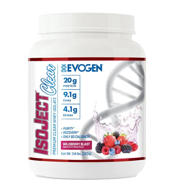 Evogen IsoJect Clear Whey Protein Isolate Powder - 520g for Muscle Recovery & Post-Workout Nutrition - Ideal for Athletes & Fitness Enthusiasts
