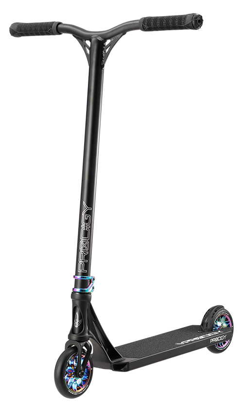 Envy Prodigy X Scooter - High Performance Kick Scooter for Adults & Teens - Black/Oil Slick Color - Perfect for Commuting, Tricks & Urban Riding