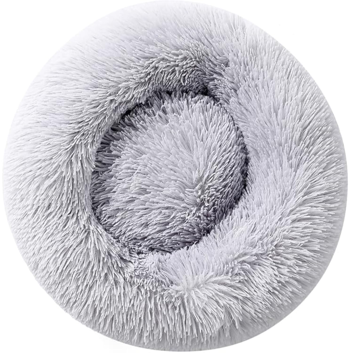 Soft Fluffy Donut Dog Bed for Small Dogs & Cats up to 3KG - Cozy Round Pet Bed for Puppies & Kittens - Perfect for Bedroom, Living Room, or Crate Comfort