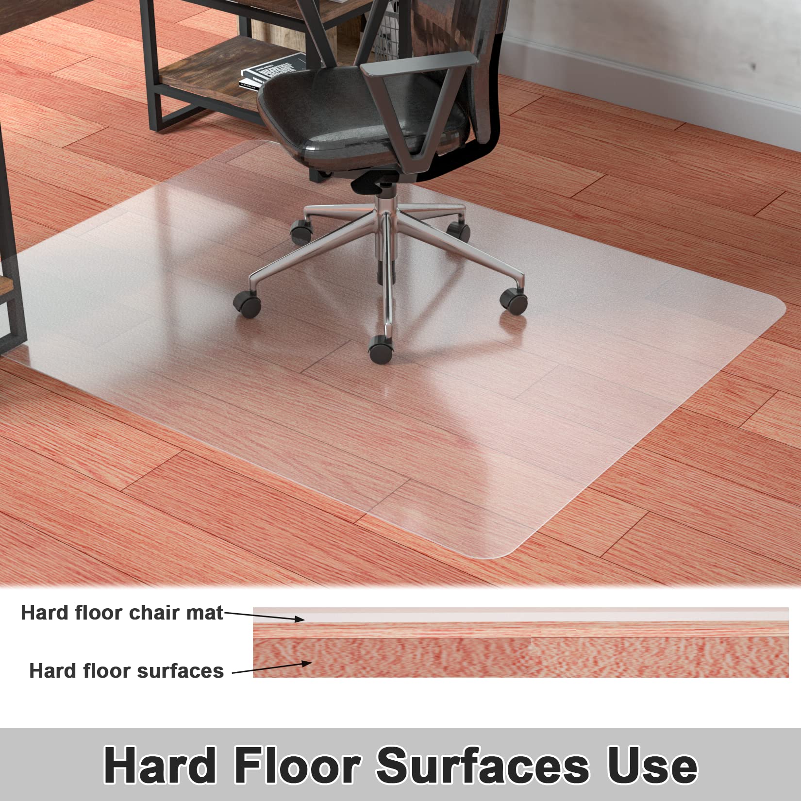 Hardwood Floor Chair Mat 60x46
