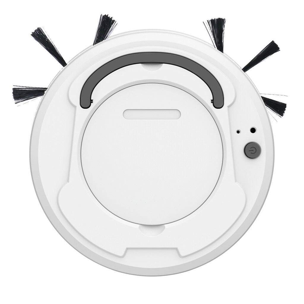 LXRZLS 1800Pa Smart Robot Vacuum Cleaner - 3-in-1 Sweeping, Mopping & Auto-Charging - Ideal for Hardwood Floors, Carpets & Pet Hair - White (Home Cleaning Solution for Busy Families)