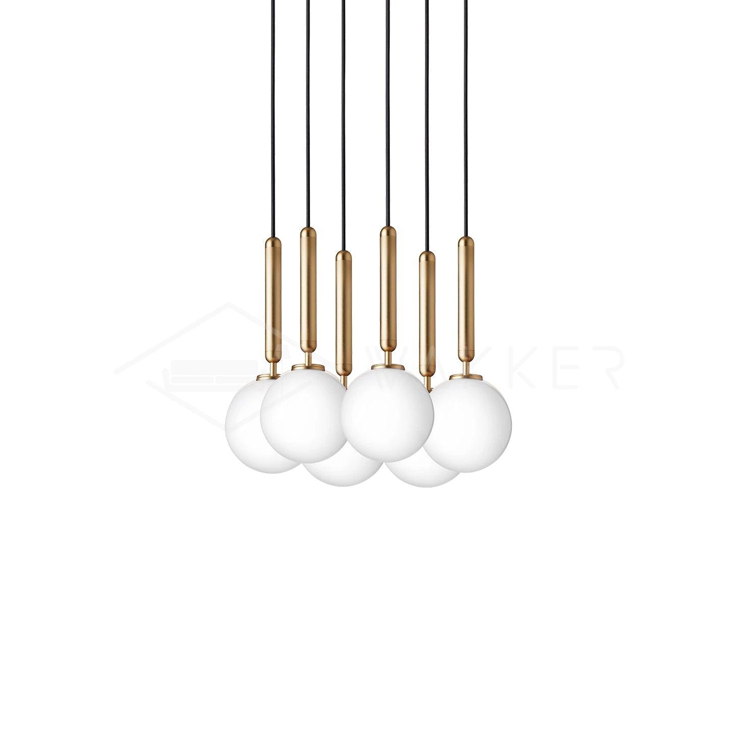 Vintage Brass Pendant Light - Handcrafted Miira Hanging Fixture for Kitchen Island, Dining Room & Bedroom Lighting | Dimmable Edison Bulb Compatible