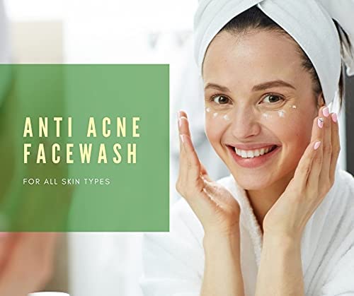 BLENQISH Tea Tree Mint Aloe Vera Face Wash for Acne - Pimple & Blemish Control Cleanser, 100ml - Gentle Daily Facial Cleanser for Oily & Sensitive Skin - Perfect for Morning & Night Skincare Routine