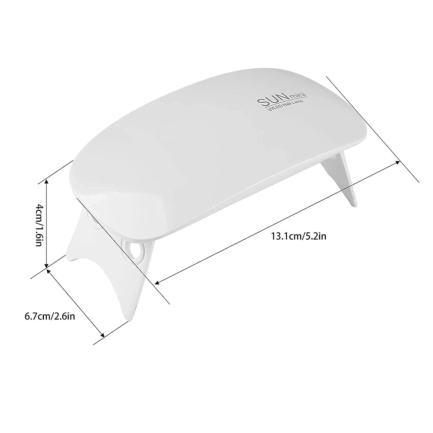 Avinya Mini UV LED Nail Lamp - Portable Gel Light Mouse Shape Nail Dryer with USB Cable for All Gel Polish | Perfect for Home Manicures, Travel & Salon Use