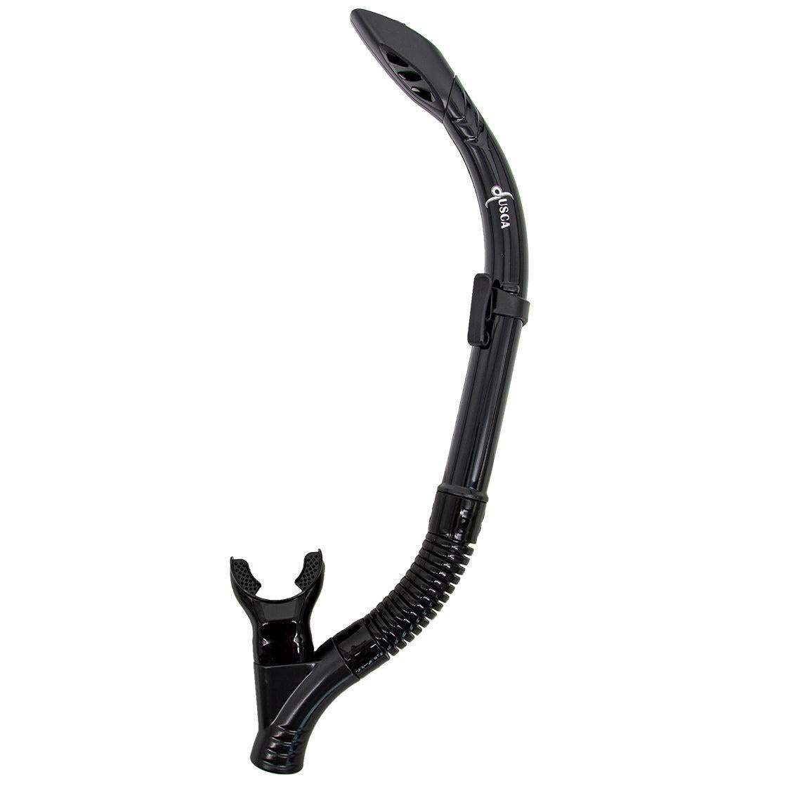 Genesis Lusca Semi-Dry Snorkel with Splash Guard & Hypoallergenic Mouthpiece - Perfect for Ocean Swimming, Snorkeling Adventures & Water Sports