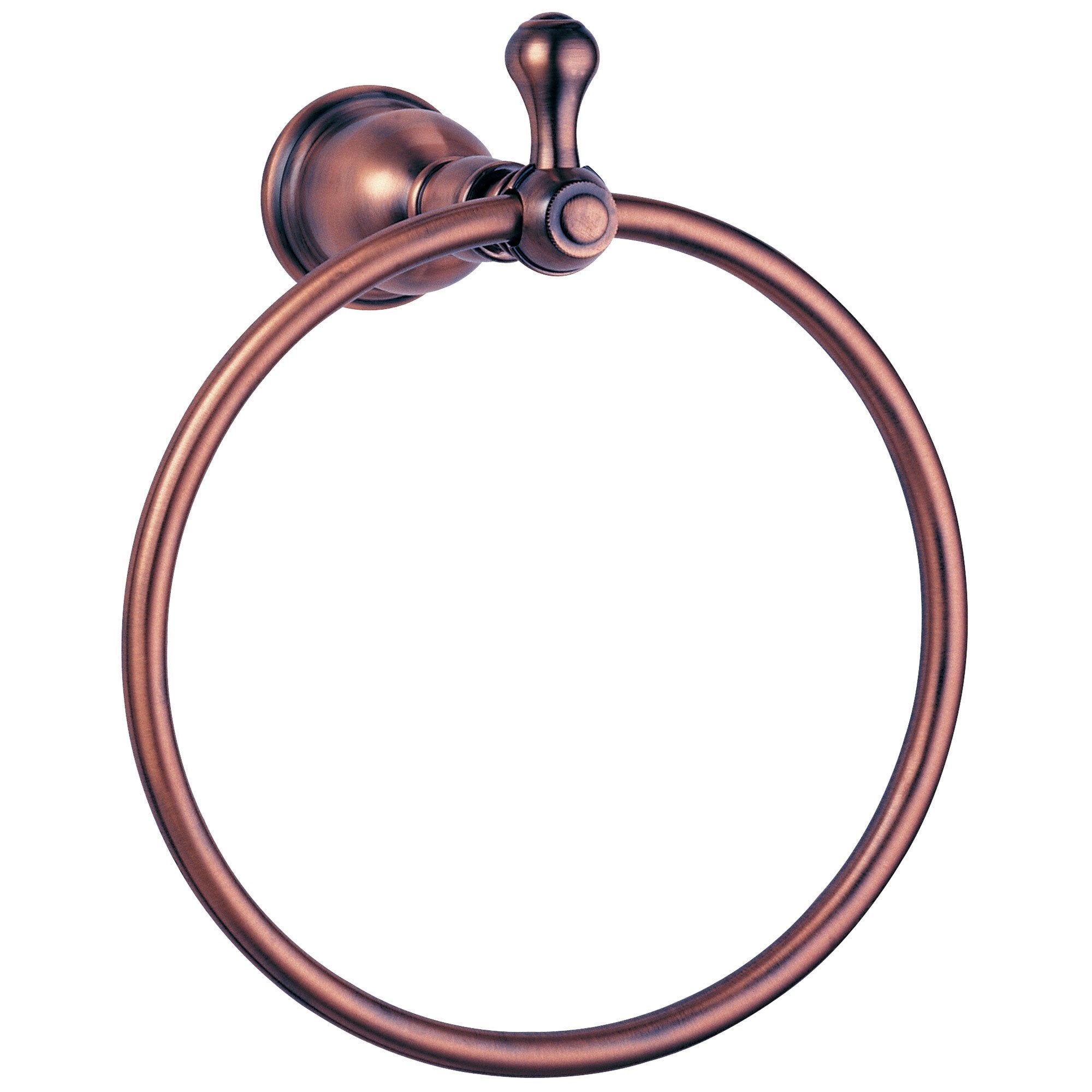 Danze Opulence Collection Traditional Style Antique Copper Towel Ring - Bathroom Hardware for Classic & Vintage Decor - Perfect for Powder Rooms, Master Baths & Spa Retreats