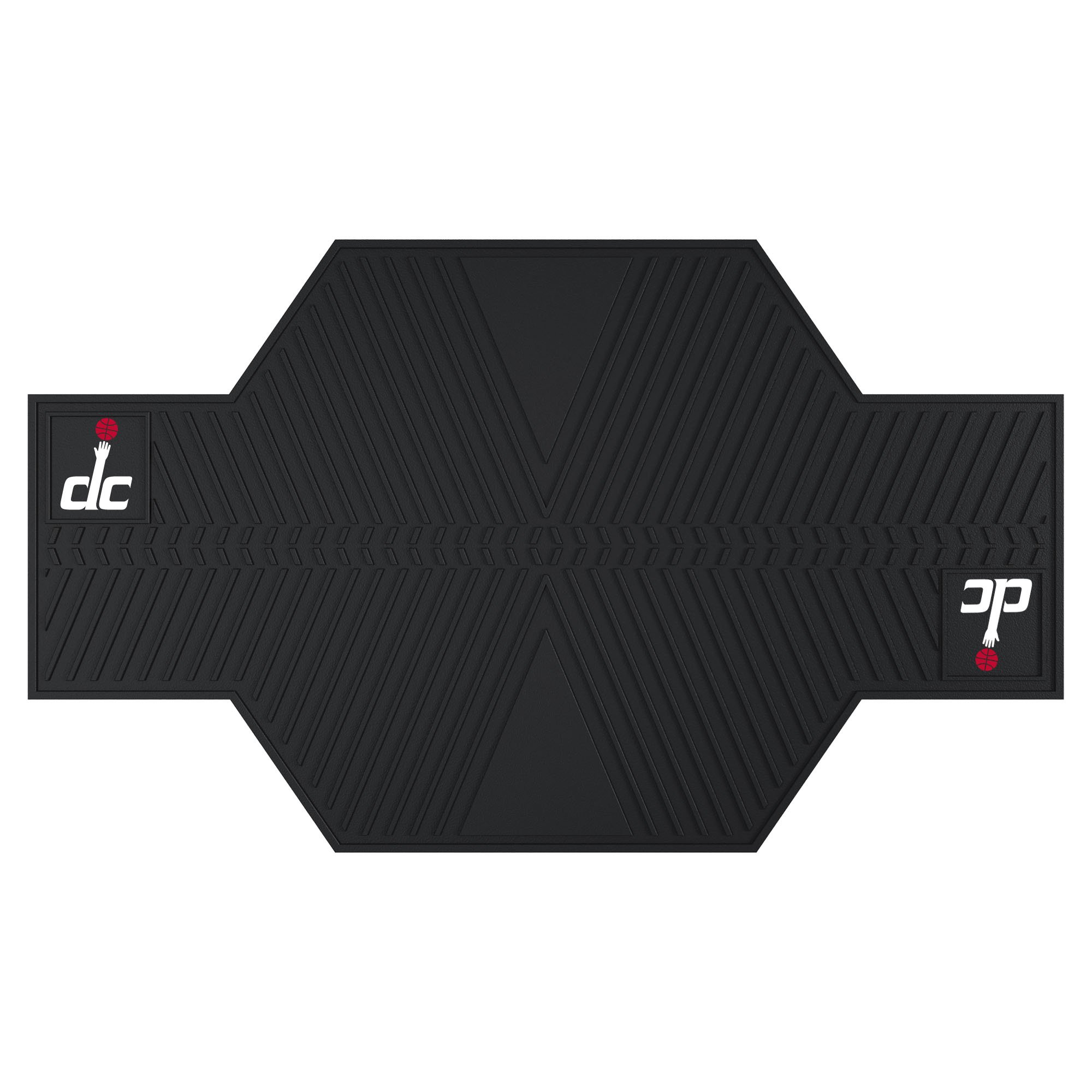 FANMATS NBA Washington Wizards Motorcycle Floor Mat - Officially Licensed Team Logo Design for Bikes, Perfect for Motorcycle Enthusiasts & Sports Fans - Use in Garage, Man Cave, or Tailgating Events