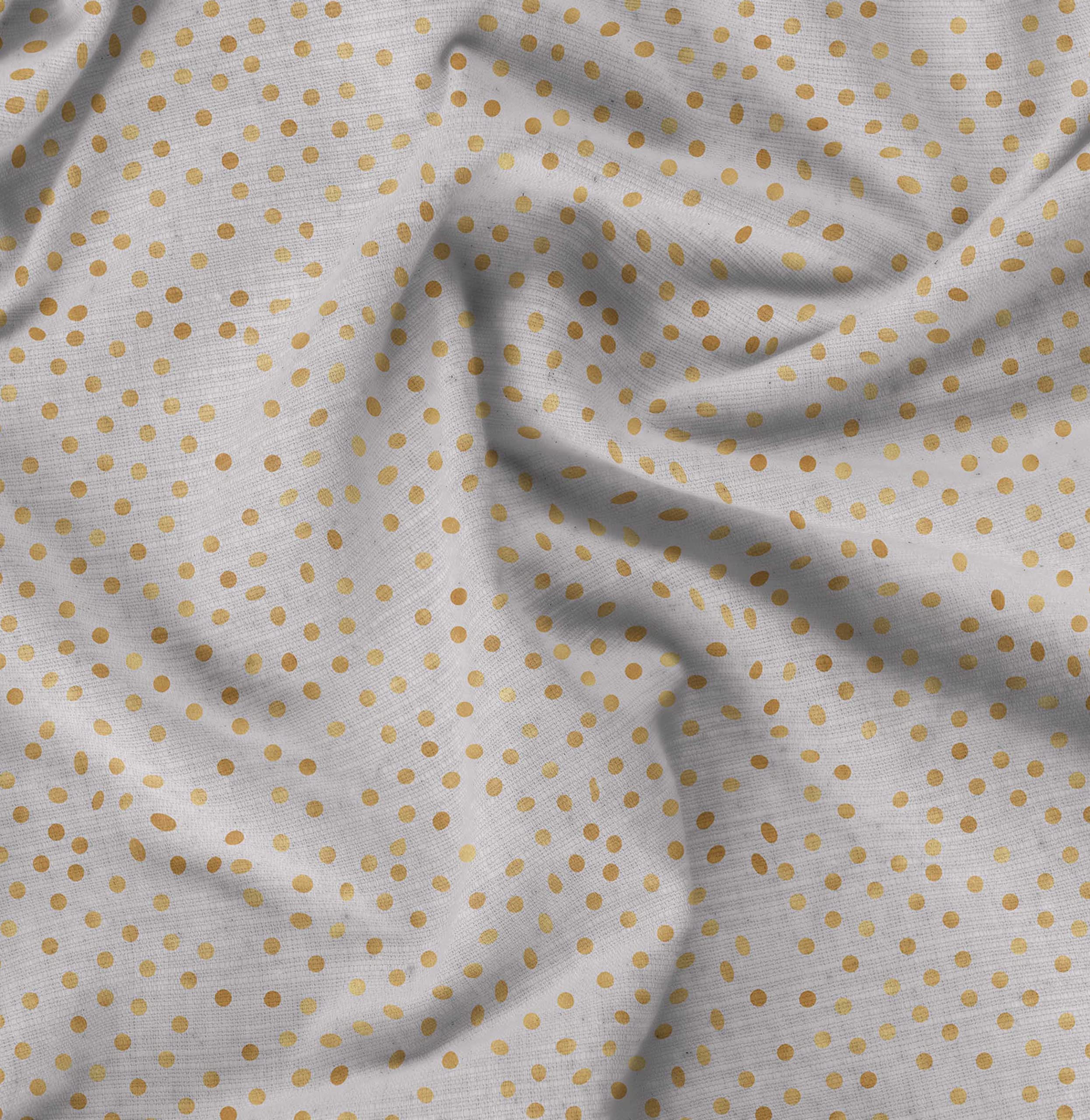 Soimoi Moss Georgette Gray Fabric by The Yard - 42 Inch Wide Polka Dot Printed Fabric for Dresses, Blouses & DIY Crafts - Lightweight & Flowy Material for Fashion Sewing Projects