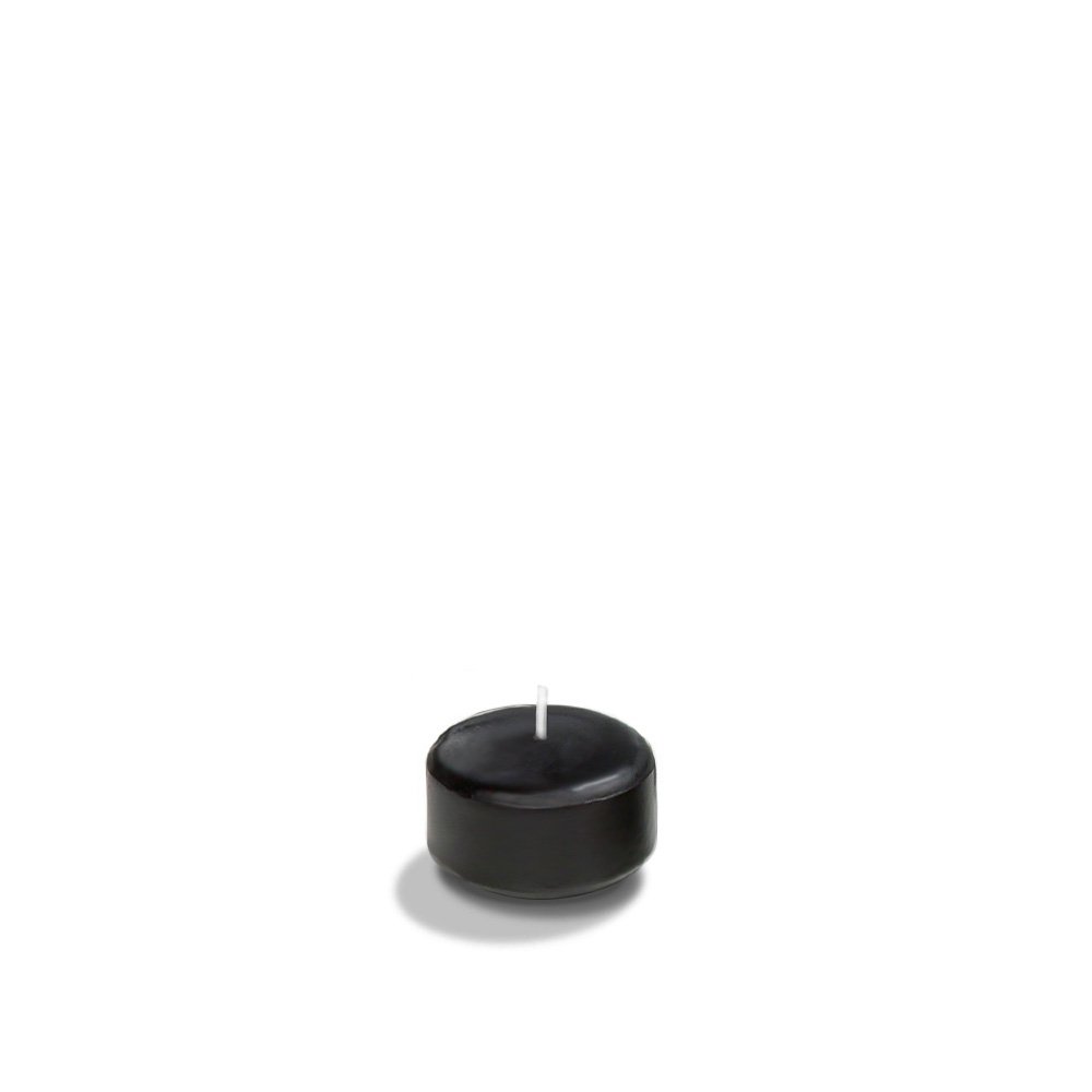 120 Pack Yummi 1.75 Inch Black Floating Candles for Weddings, Centerpieces, Bath Relaxation & Home Decor