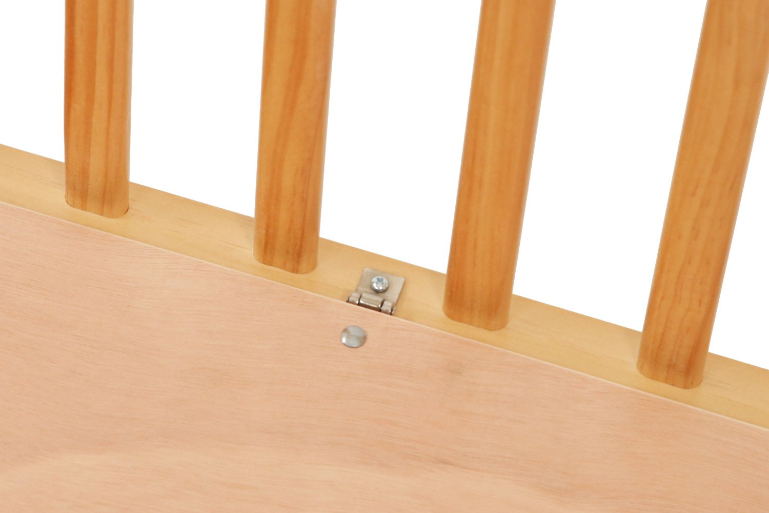 LA Baby The Little Wood Crib - Natural Wooden Baby Crib for Nursery, Bedroom & Travel | Safe & Stylish Infant Crib for Newborns & Toddlers