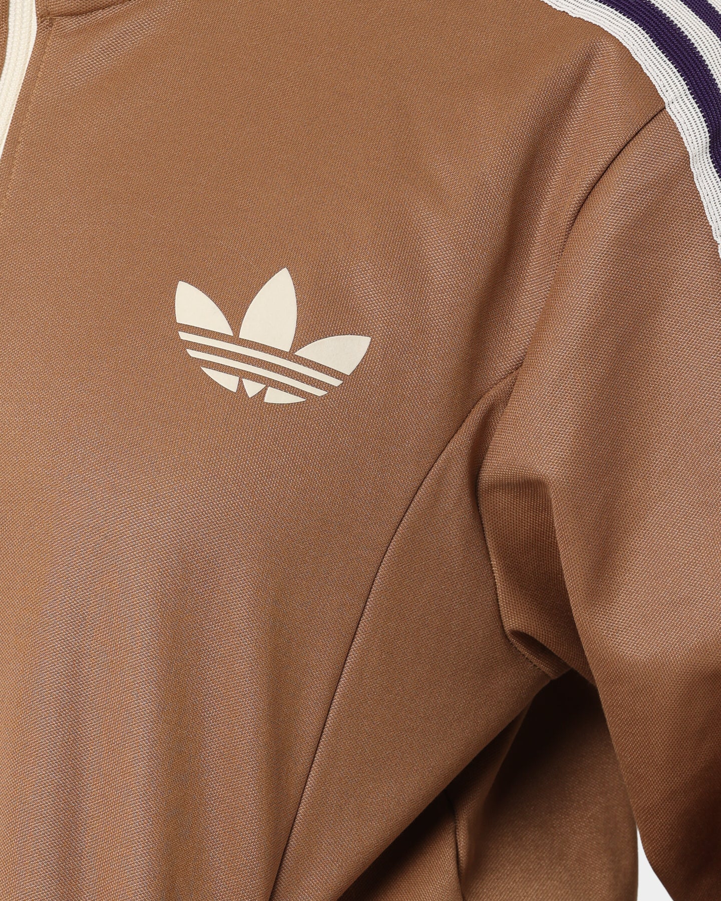 Adidas Adicolor Poly TT Jacket - Brown Desert | Lightweight Windbreaker for Men & Women | Perfect for Running, Hiking & Outdoor Activities
