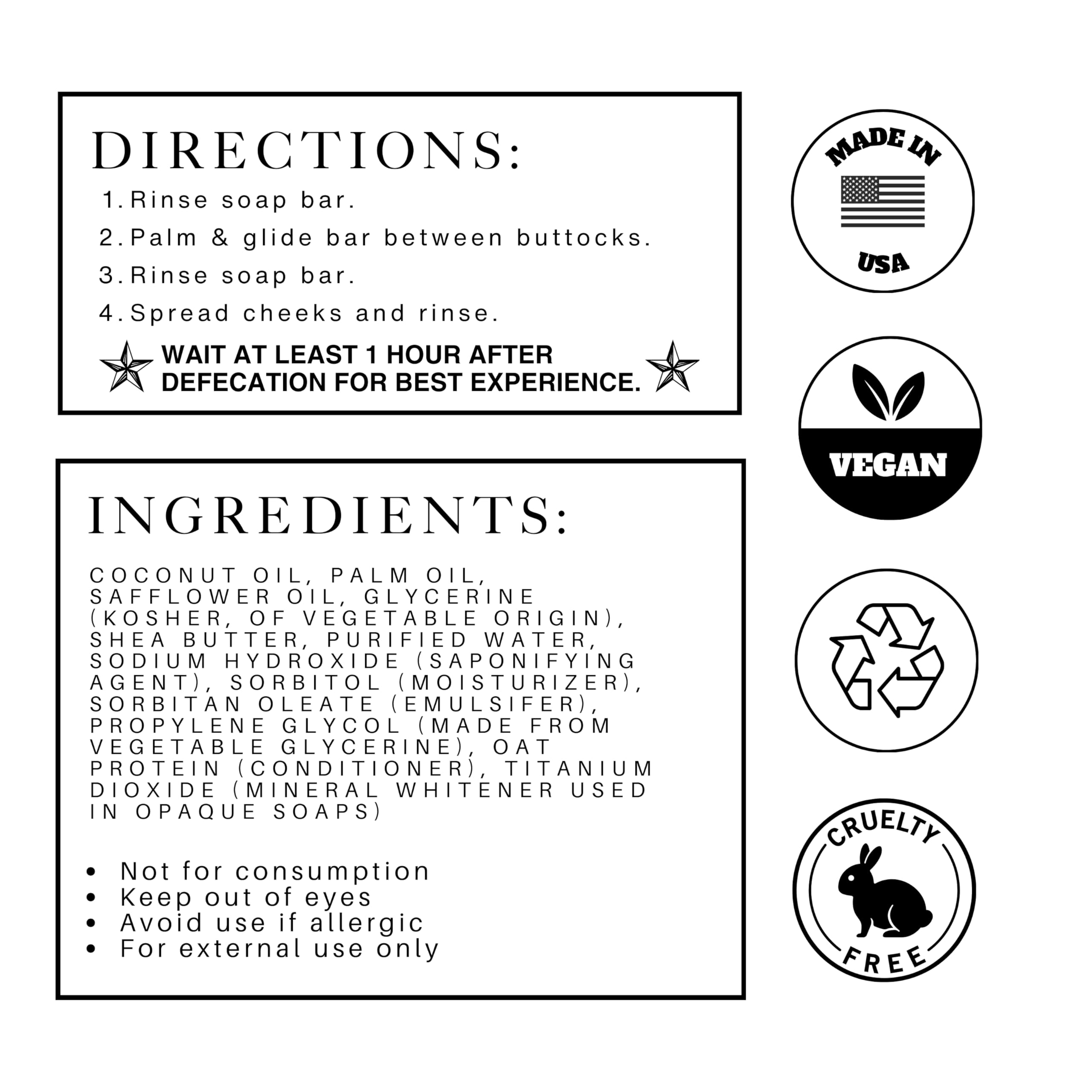 Vegan Shea Butter Soap Bar - Moisturizing, Fragrance-Free & Cruelty-Free - Triangular Prism Design - Handmade in USA - Paraben-Free, Unscented - Perfect for Sensitive Skin & Eco-Friendly Bathroom Routine