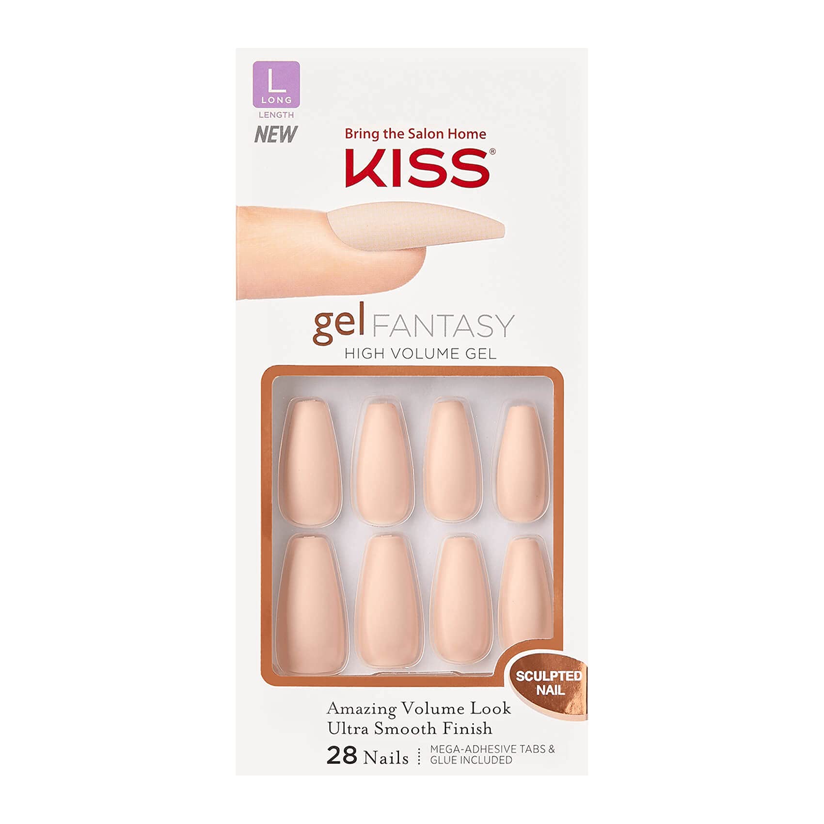 KISS Gel Fantasy Ready-to-Wear Sculpted Gel Nails - 