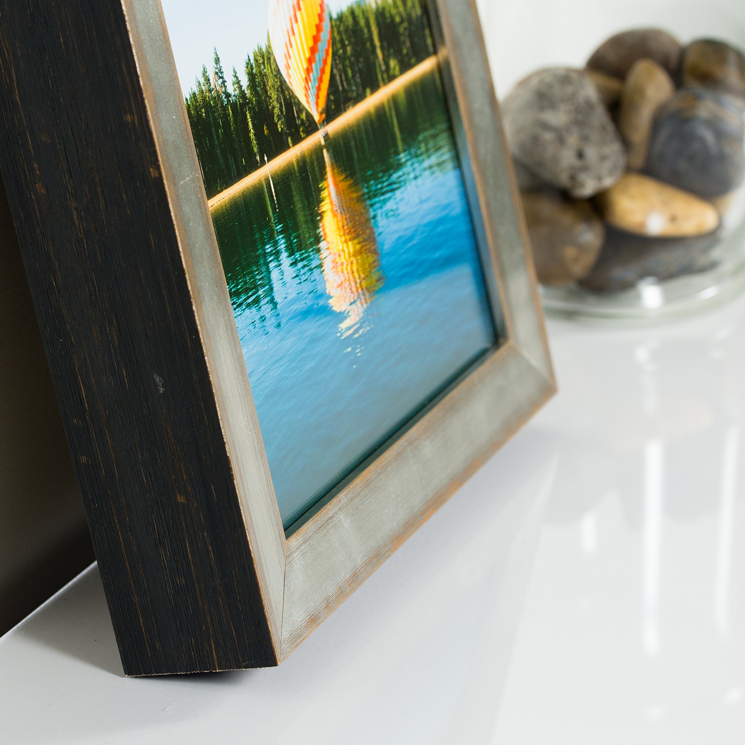 Craig Frames Siena 4x10 Inch Silver Picture Frame - Perfect for Home & Office Decor