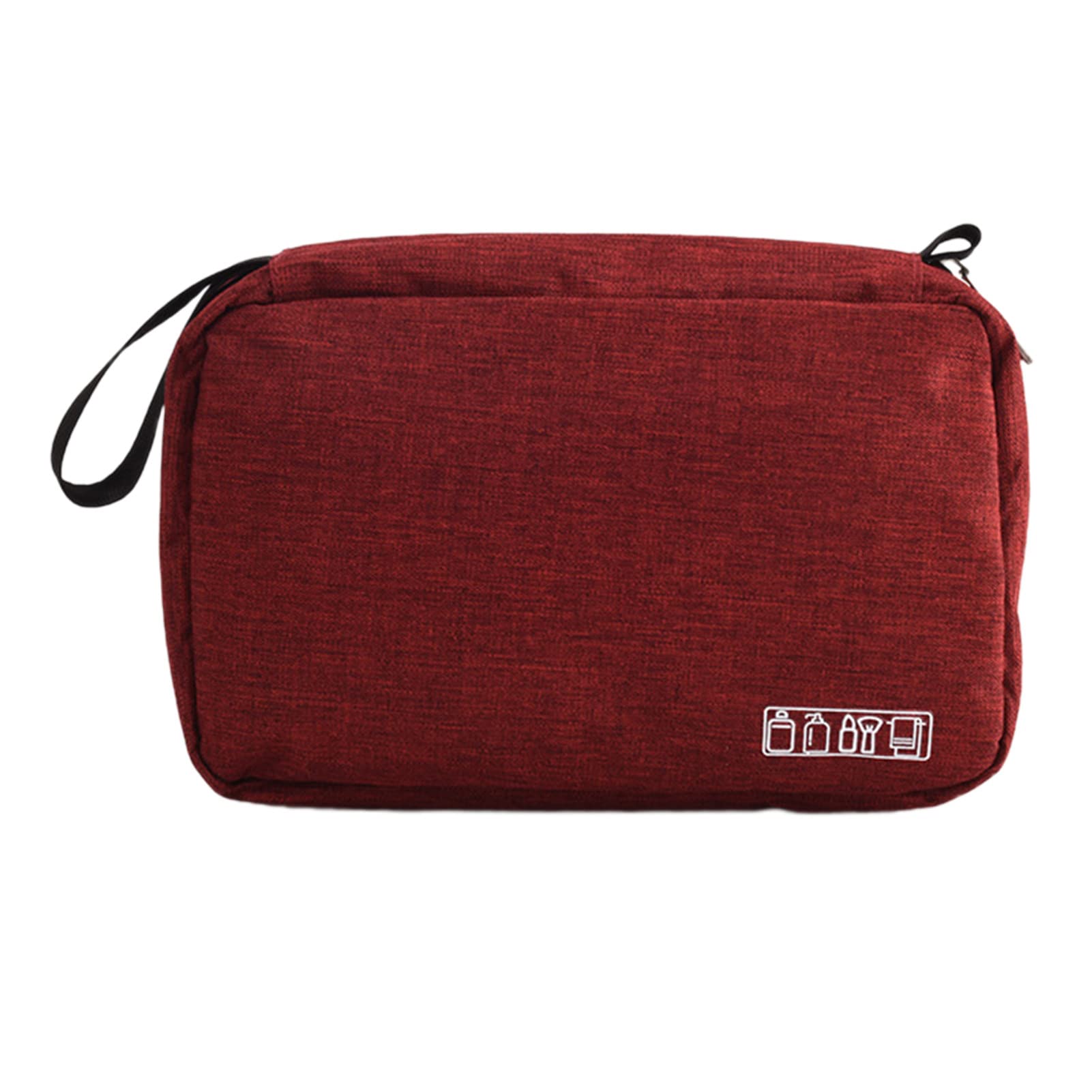 Guohanfsh Portable Travel Makeup Bag for Women - Multi-Compartment Cosmetic Organizer with Hook Design | Perfect for Home Storage, Gym, Vacation & Daily Use