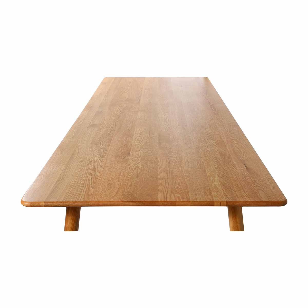 Premium Oak Rectangle Dining Table - Solid Wood Modern Scandinavian Design for Home, Kitchen, and Dining Room - Perfect for Family Gatherings & Dinner Parties