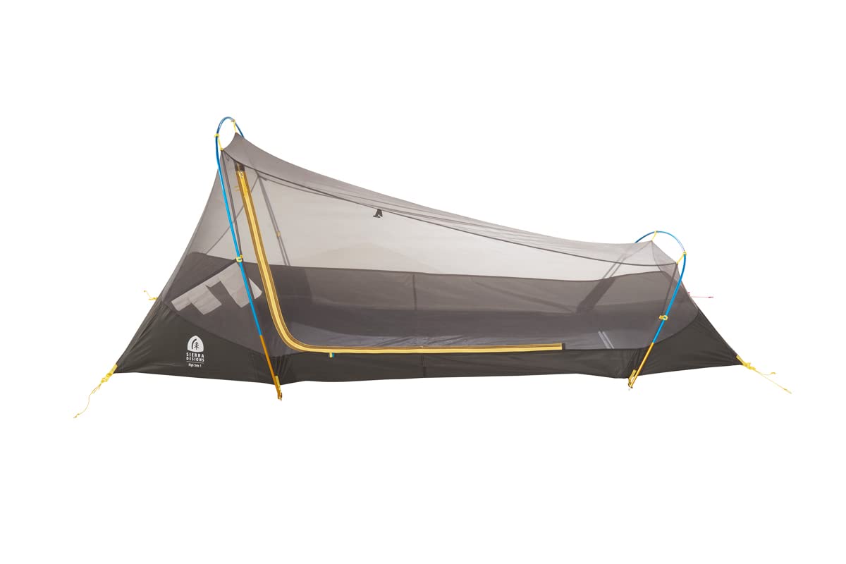 Sierra Designs High Side 1 Person Tent - Ultralight Backpacking, Camping & Bikepacking Tent with Deployable Awning Vestibule | Perfect for Solo Adventures, Hiking Trips & Outdoor Exploration