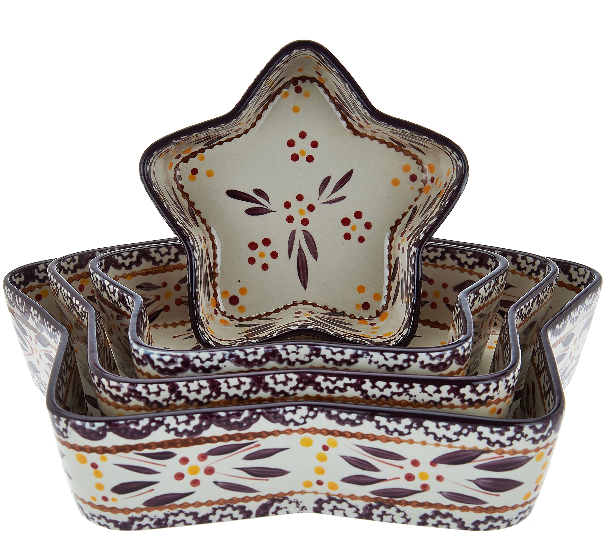 Temp-tations 4-Piece Star-Shaped Nested Cake Pans Set - 12