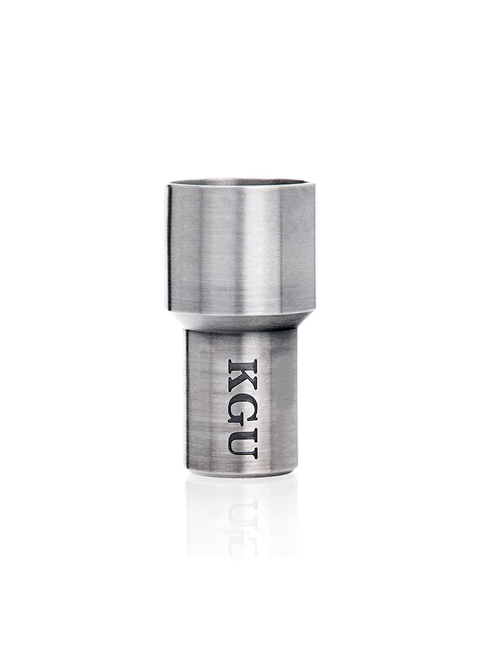 KGUBrass Custom Rocket Trumpet Mouthpiece Booster - Brushed Silver Plated for Professional Trumpet Players | Perfect for Jazz, Orchestra & Live Performances