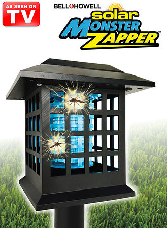 Solar Powered Bug Zapper - Outdoor & Indoor Insect Killer for Mosquitoes, Flies, and Gnats - Eco-Friendly Pest Control for Patio, Garden, and Camping