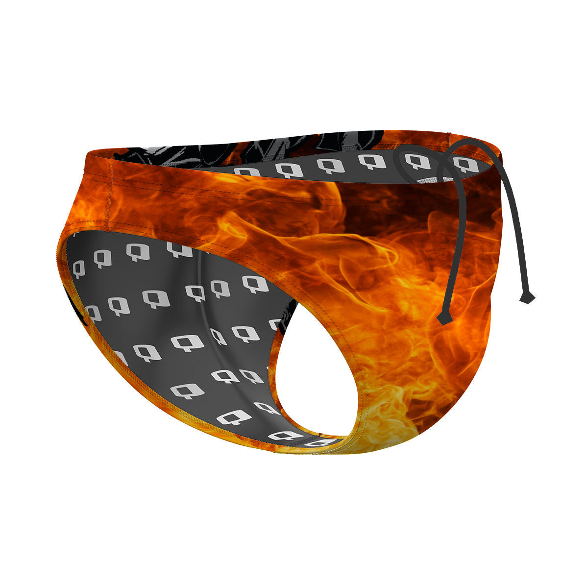 SCAR Fire WP Water Polo Brief Swimsuit for Men - Competition Swimwear with Quick-Dry Fabric - Perfect for Water Polo, Swimming Training & Beach Sports