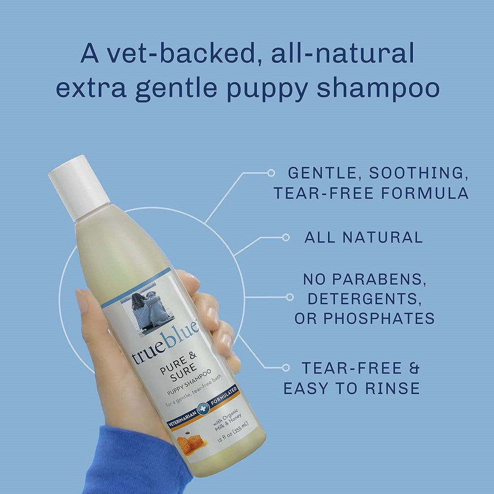 Pure & Sure Puppy Shampoo - Gentle Tear-Free Formula for Puppies & Dogs - Hypoallergenic & Natural Ingredients - Perfect for Bath Time & Grooming