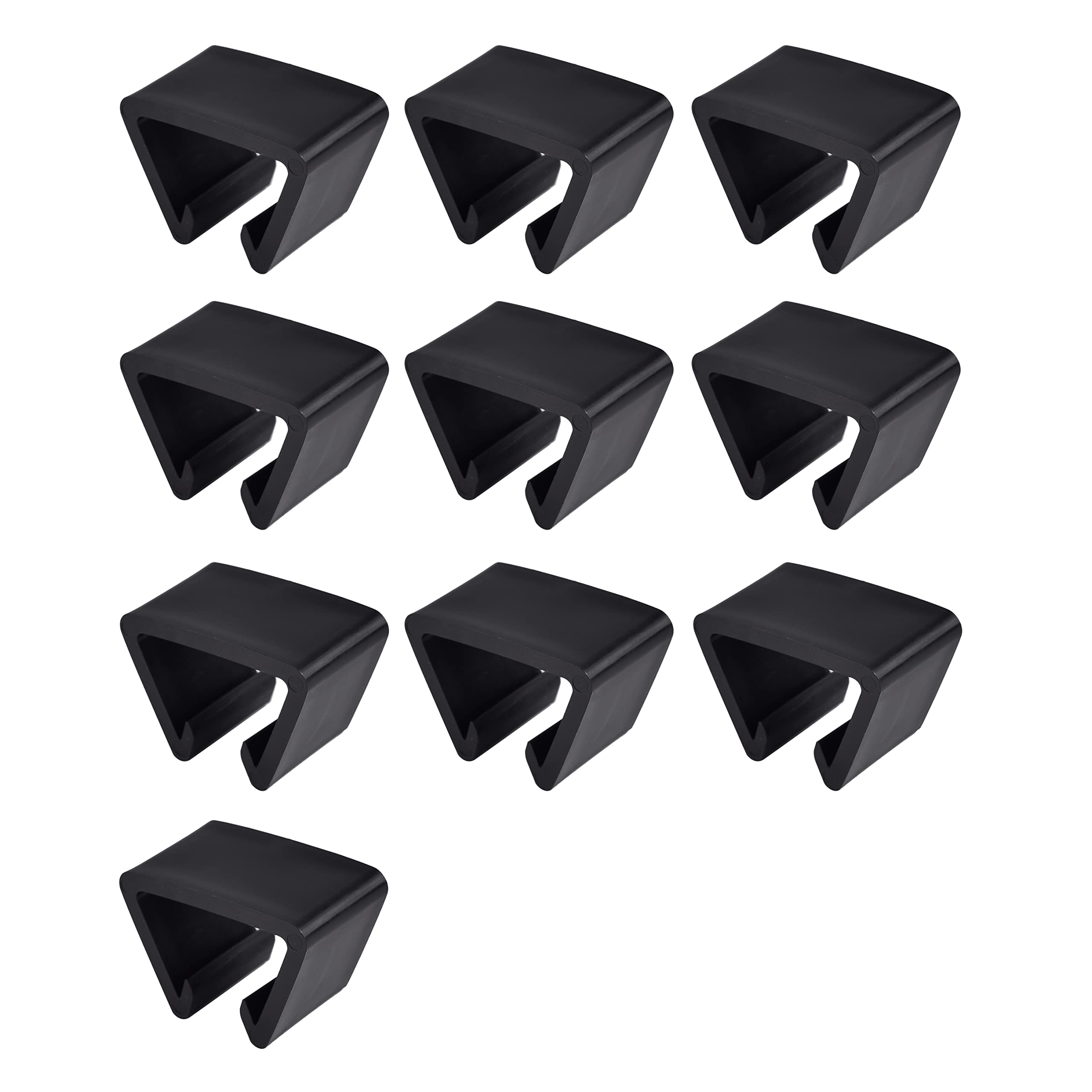 10 Pack Patio Outdoor Sectional Rattan Wicker Sofa Connector Clips for 1.61 Inch Tube Width - Durable Furniture Fasteners for Garden, Deck, and Poolside Lounge Sets